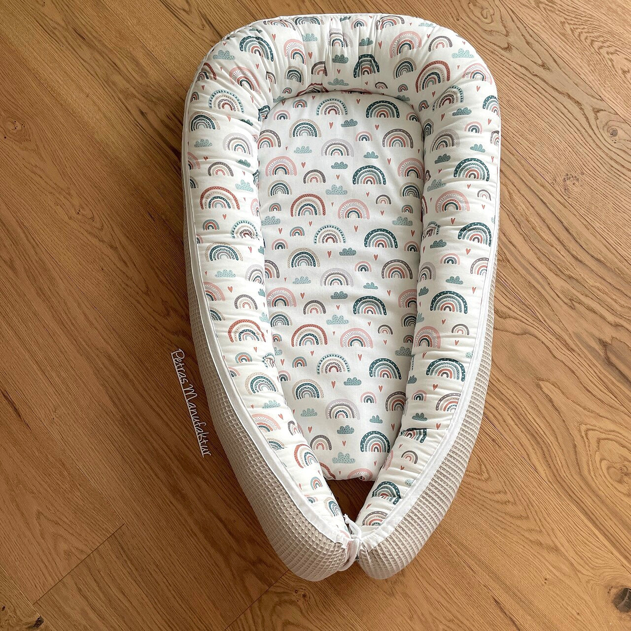 Babynestchen "Regenbogen & Wolken"