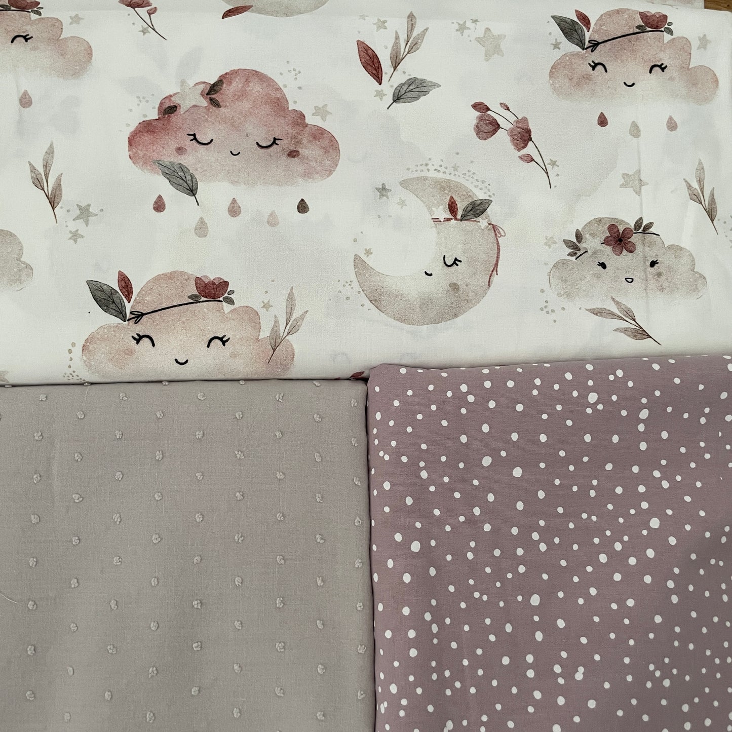 Krabbeldecke "Wolken rosa“ 2 Varianten