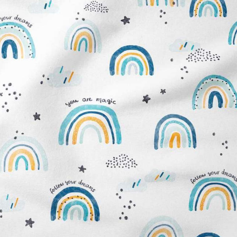 Regenbogen blau