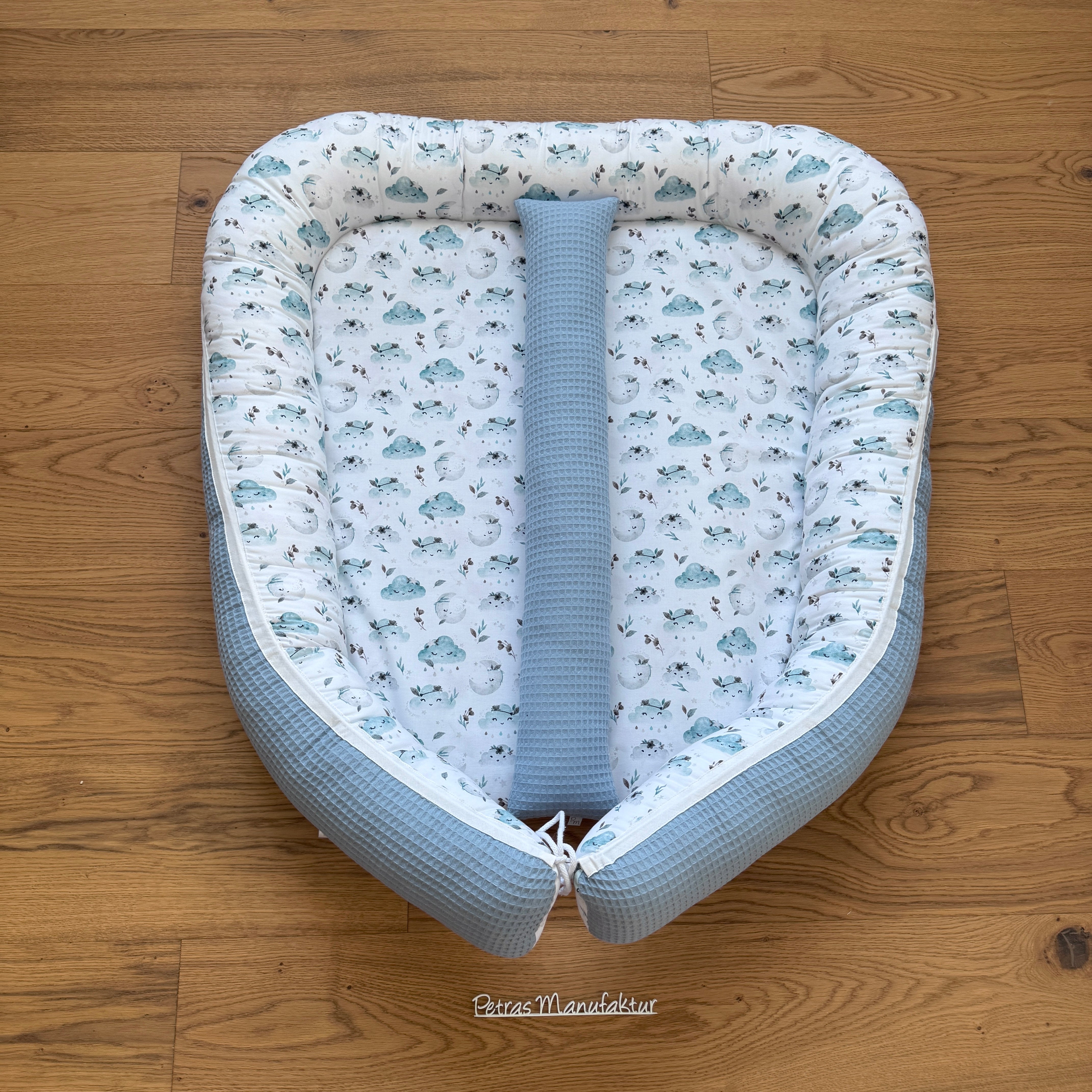 Zwillingsnestchen "Wolken mint"