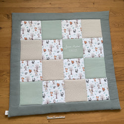 Krabbeldecke "Waldtiere mint“ Modell 6