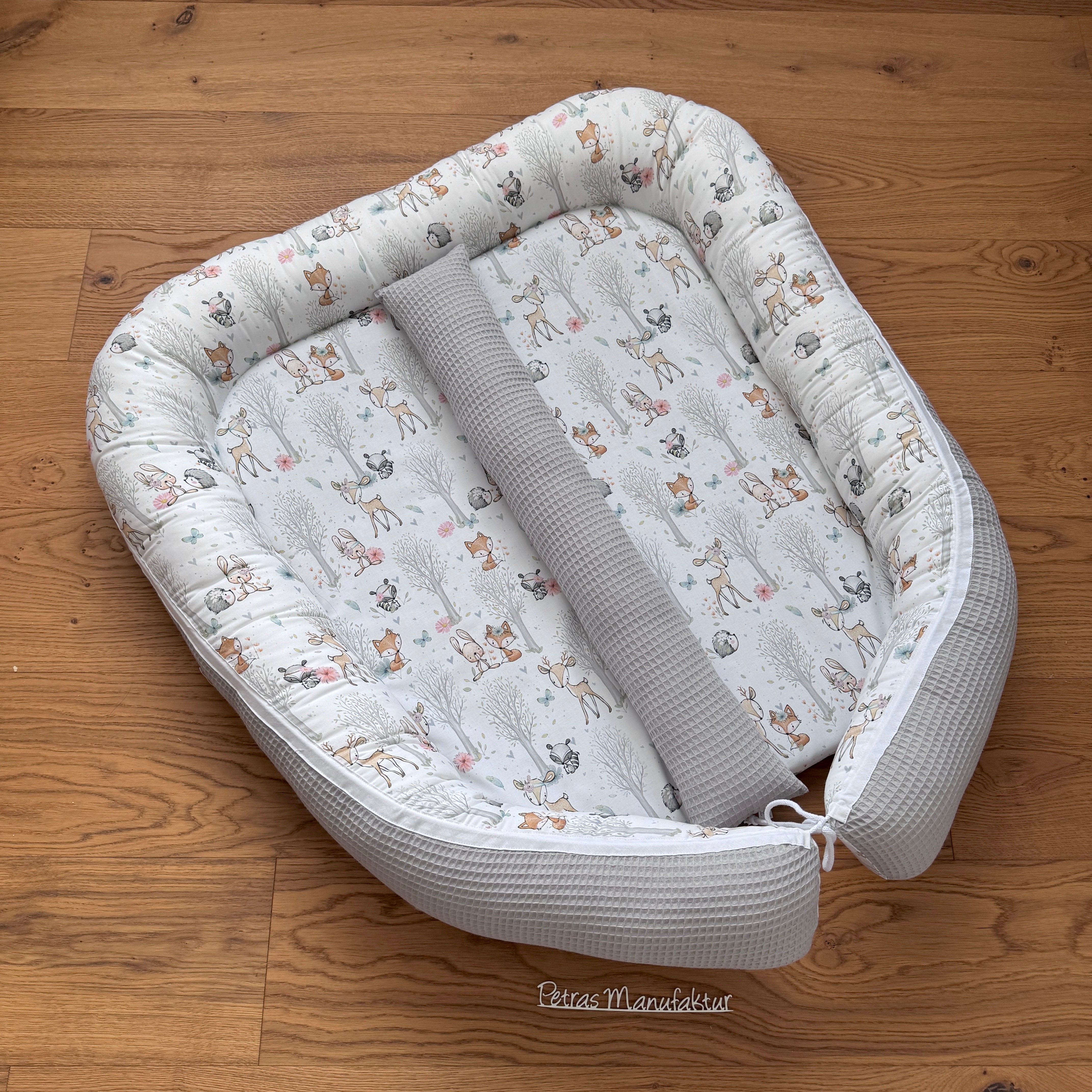 Zwillingsnestchen "Waldtiere pastell"