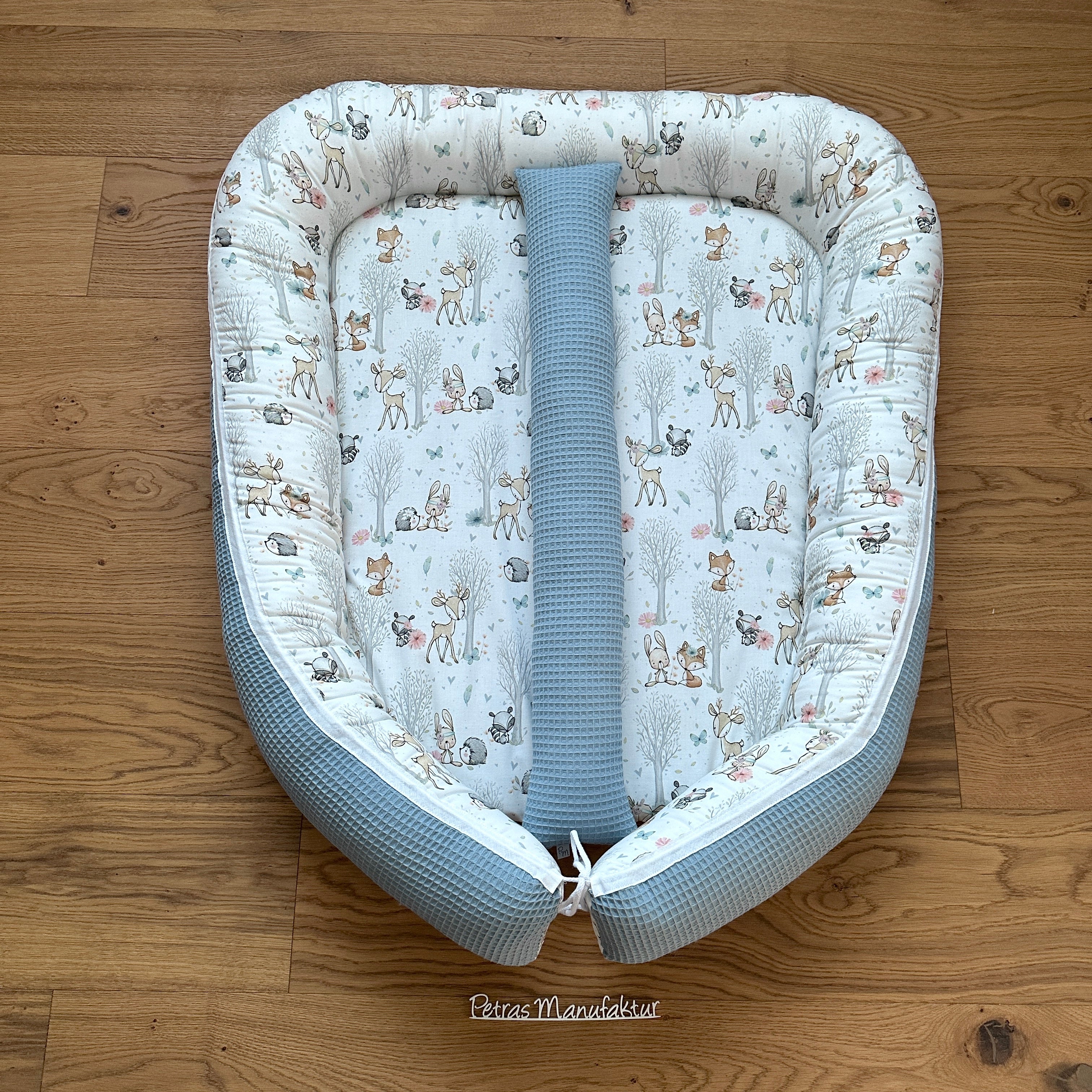 Zwillingsnestchen "Waldtiere pastell"