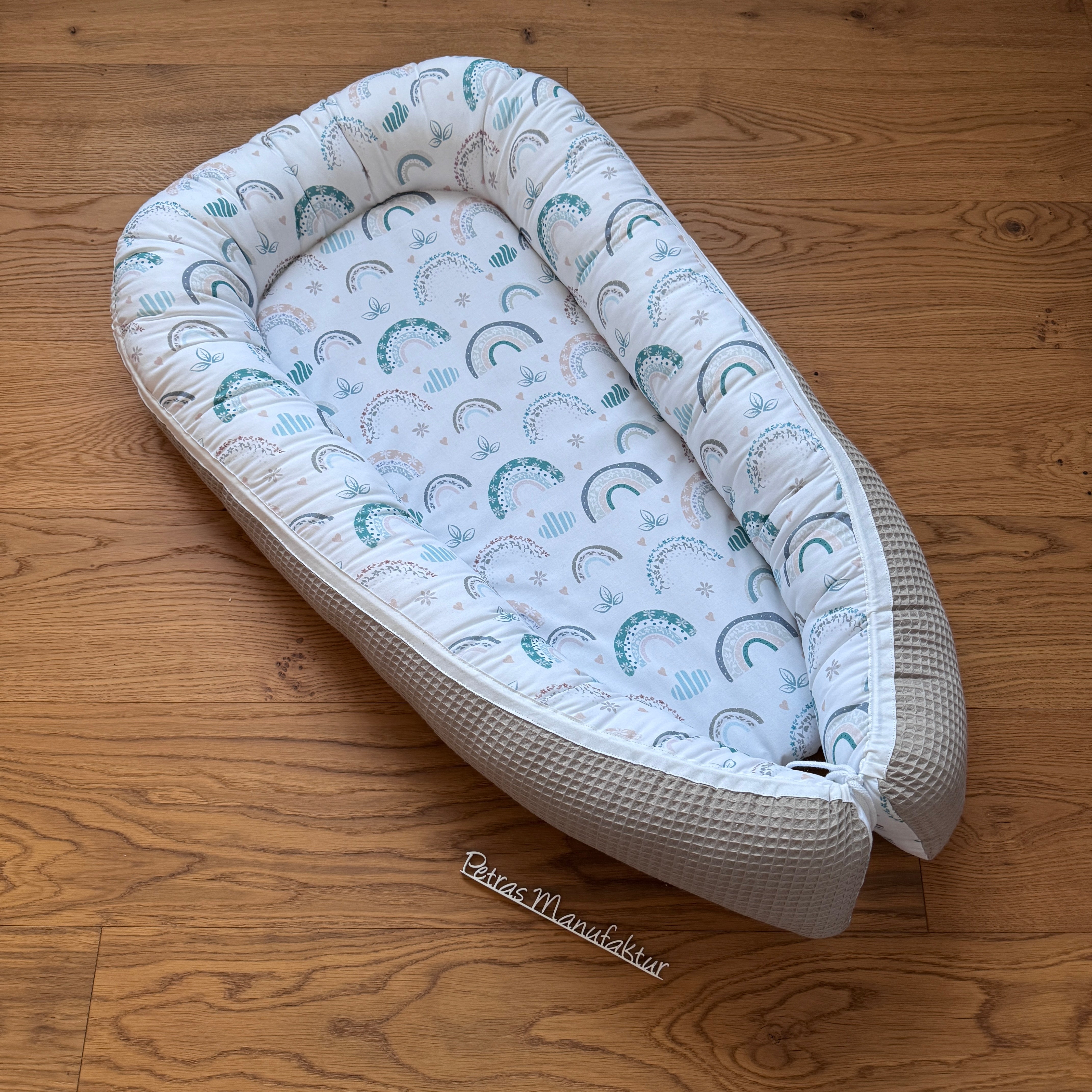 Babynestchen "Regenbogen pastell"
