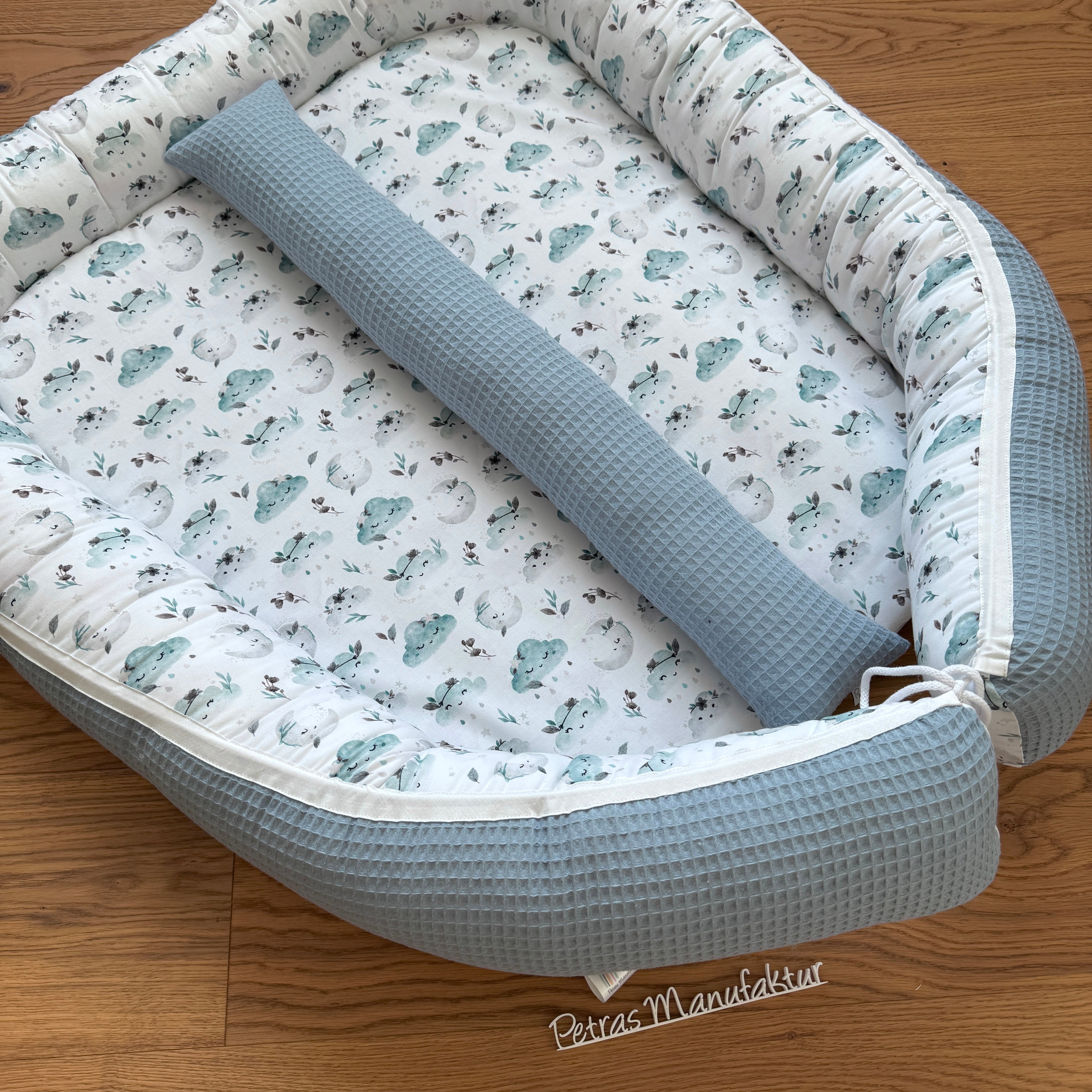 Zwillingsnestchen "Wolken mint"