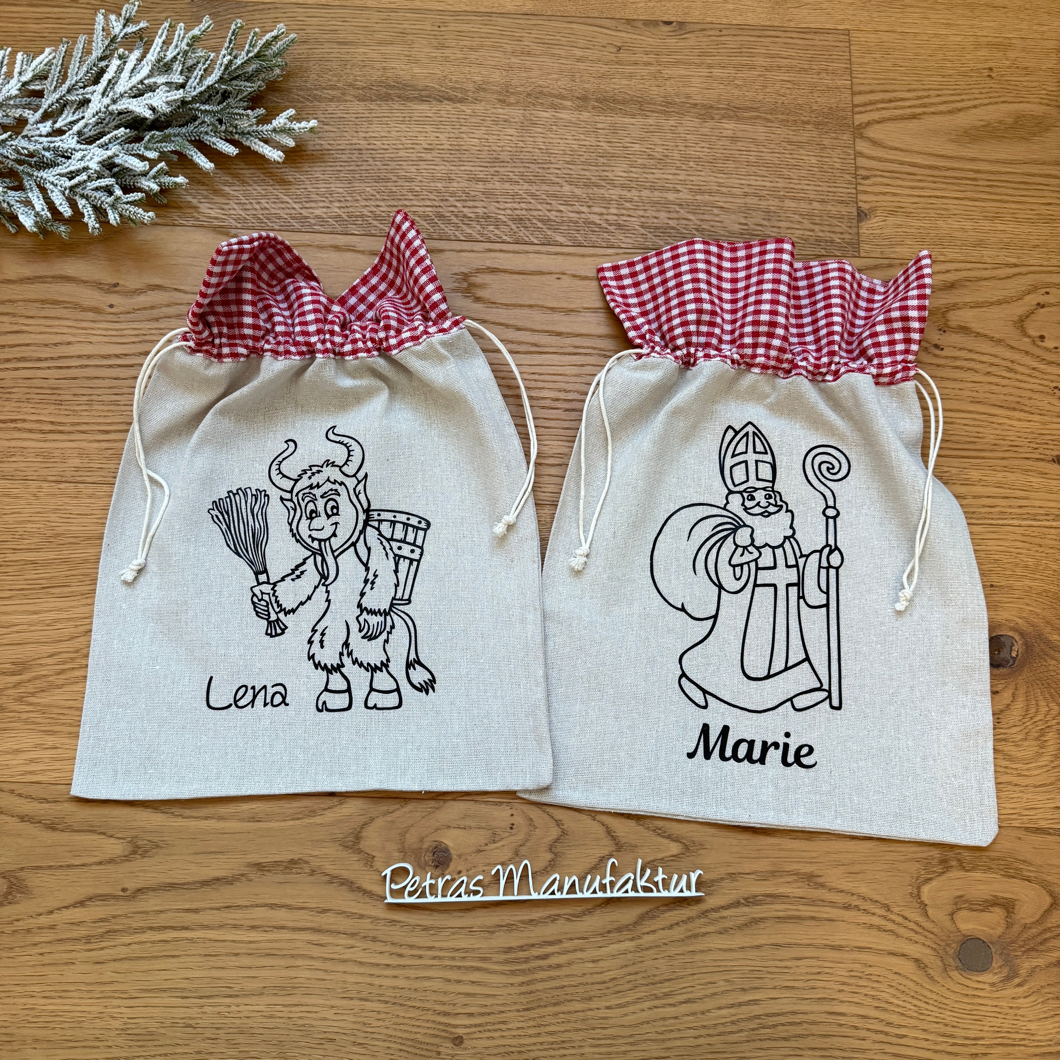 Nikolaussackerl Leinen