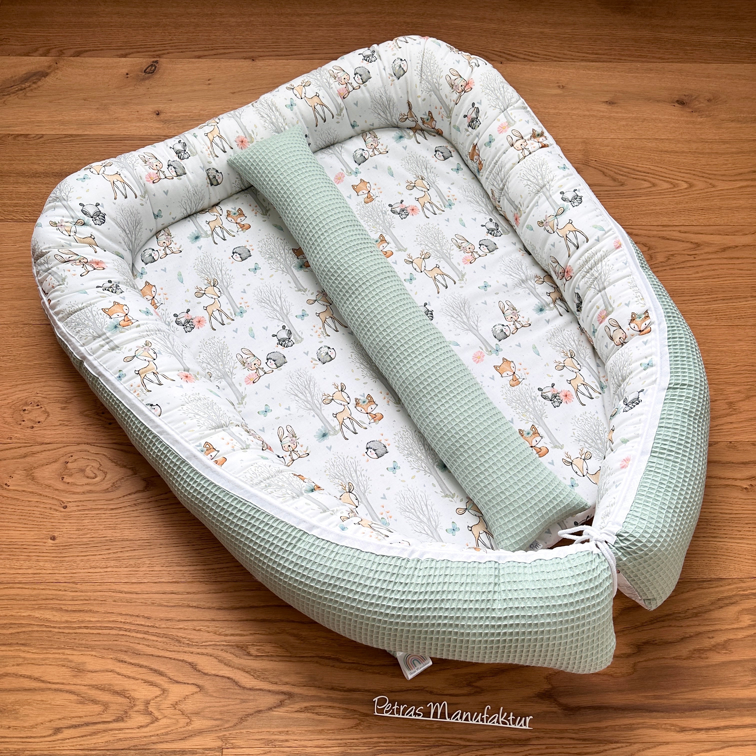 Zwillingsnestchen "Waldtiere pastell"