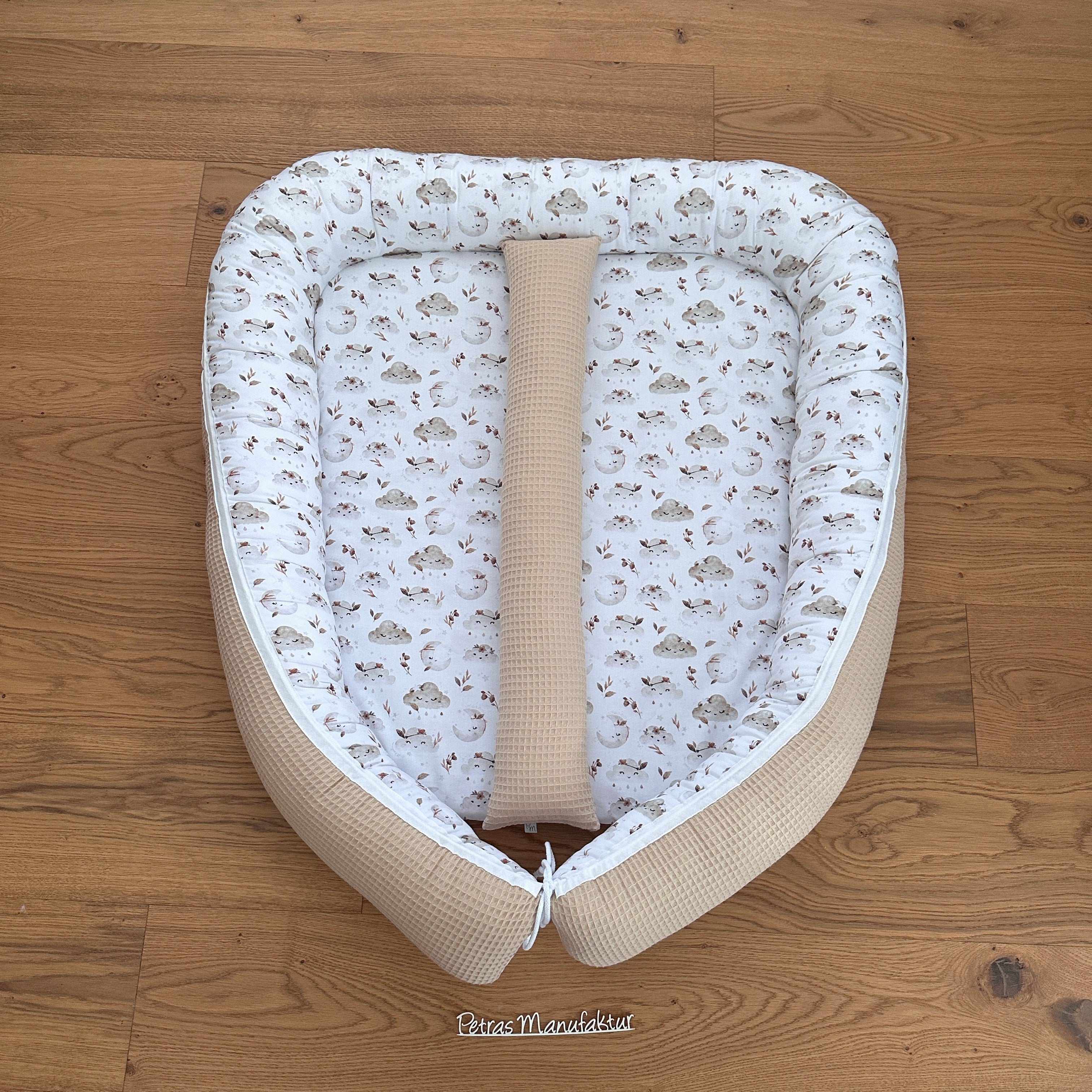 Zwillingsnestchen "Wolken beige“