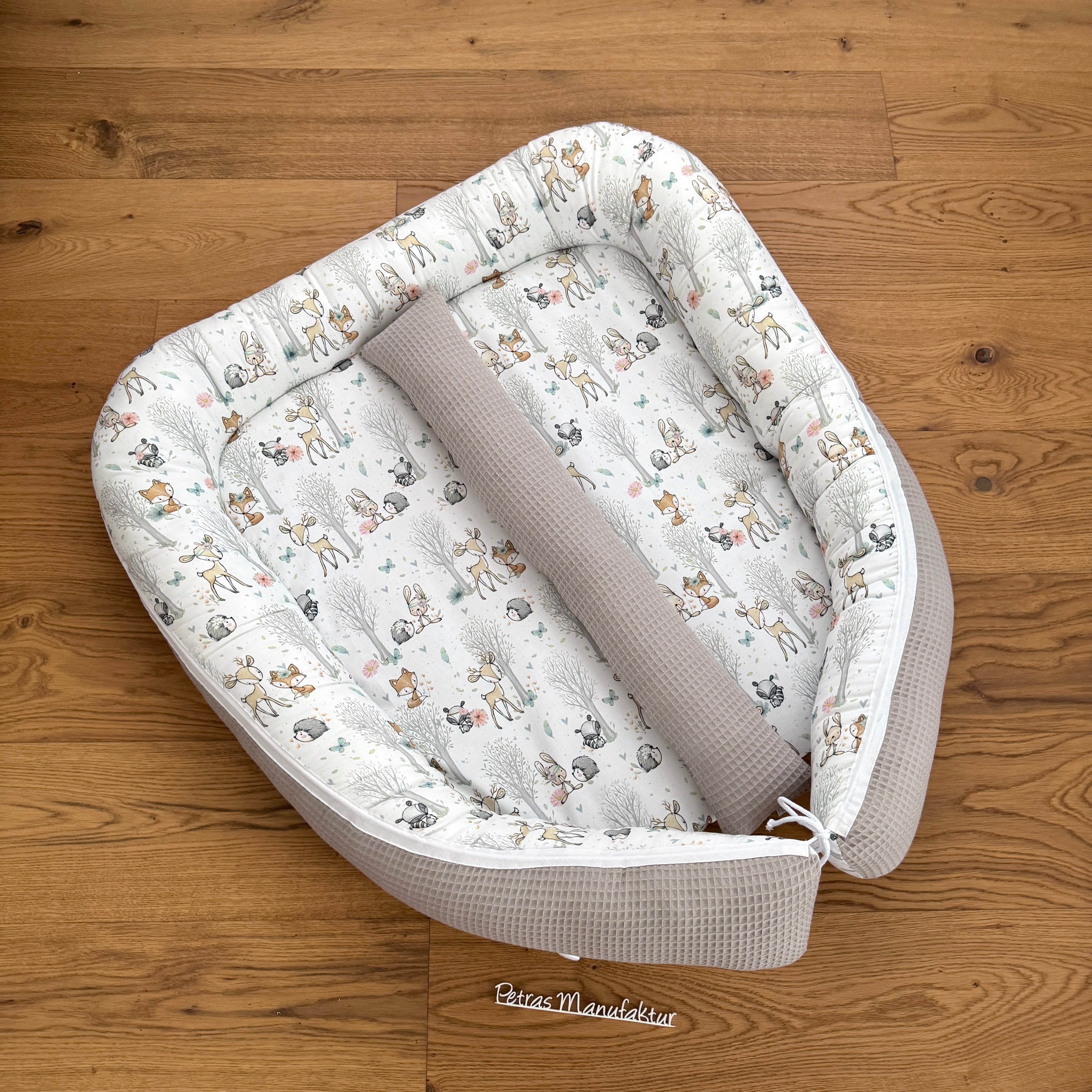 Zwillingsnestchen "Waldtiere pastell"