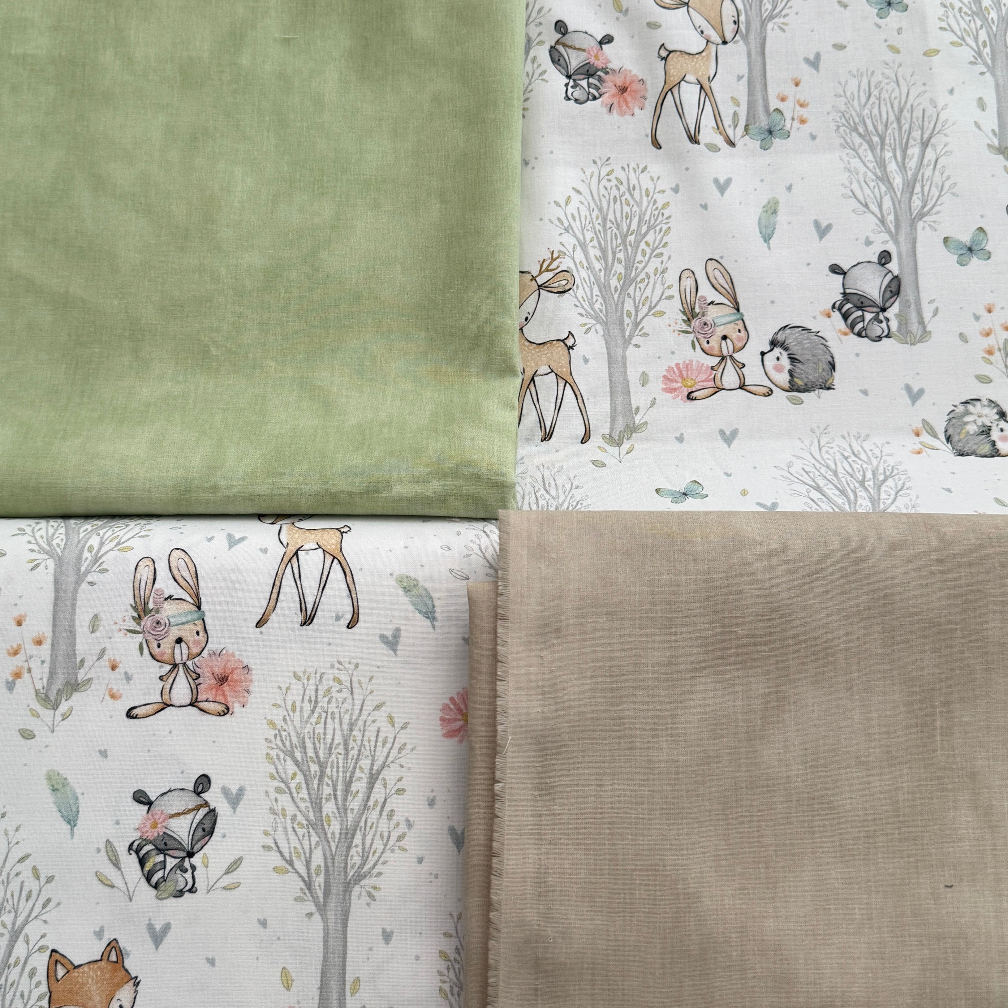 Krabbeldecke "Waldtiere pastell“ Modell 10