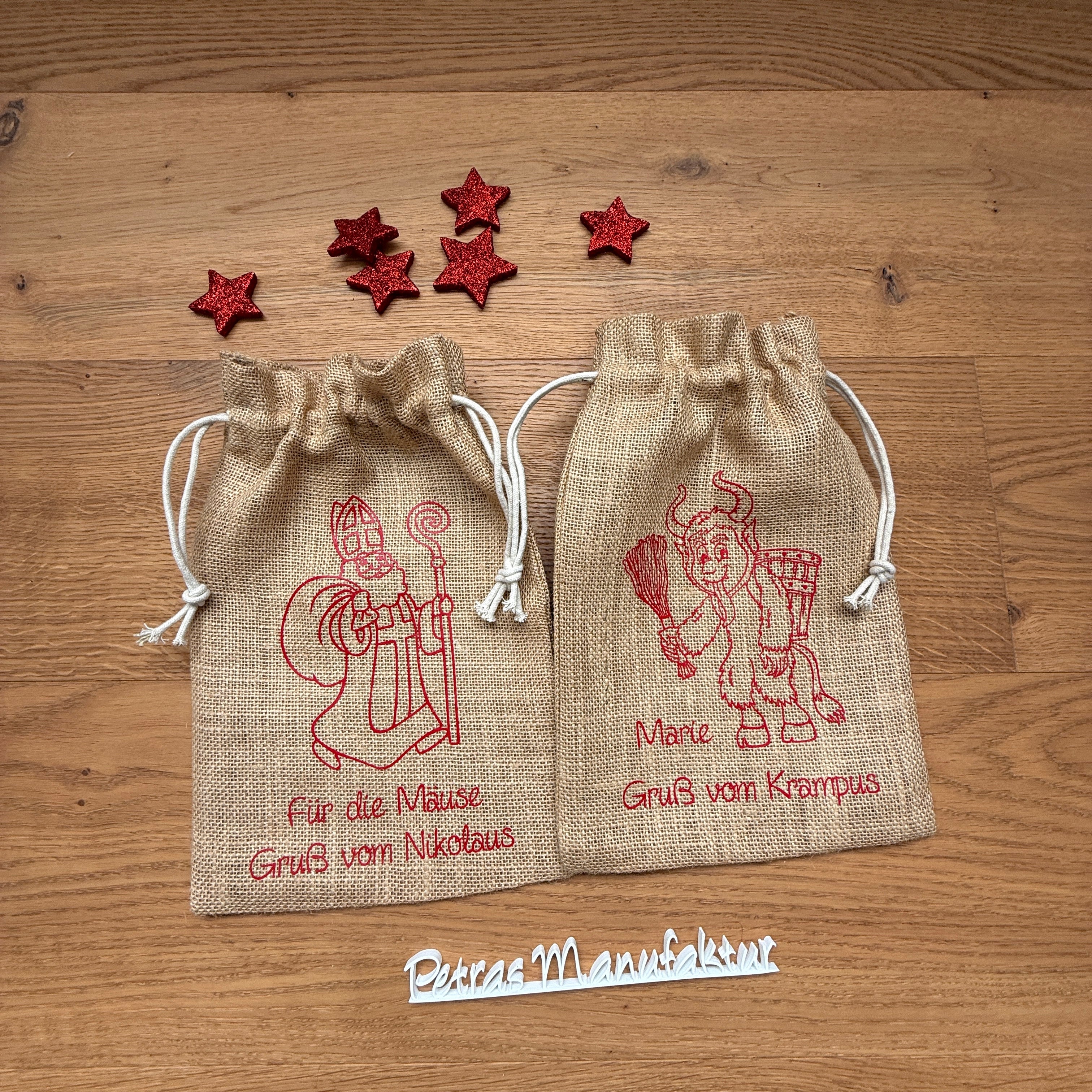 Nikolaussackerl Jute natur