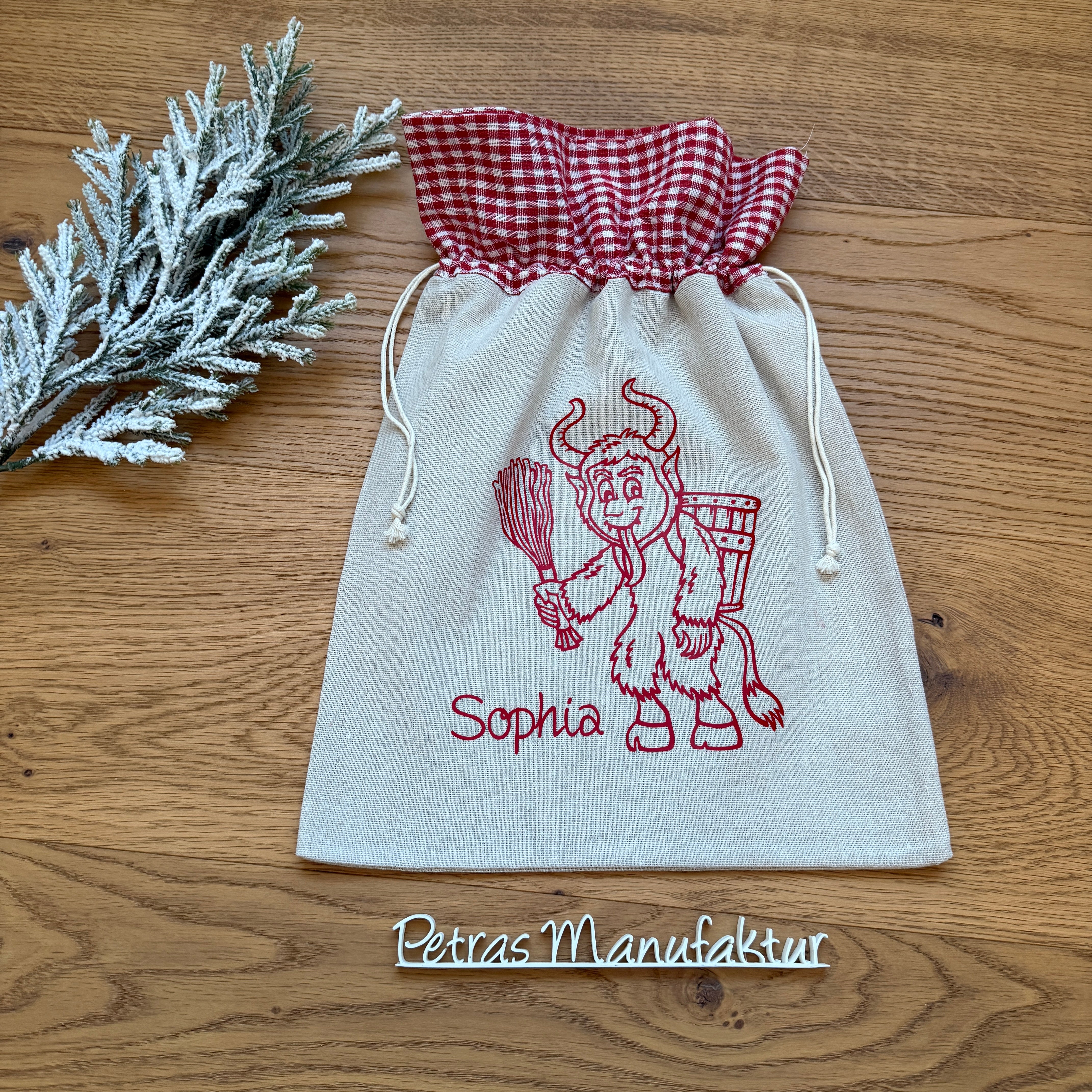 Nikolaussackerl Leinen