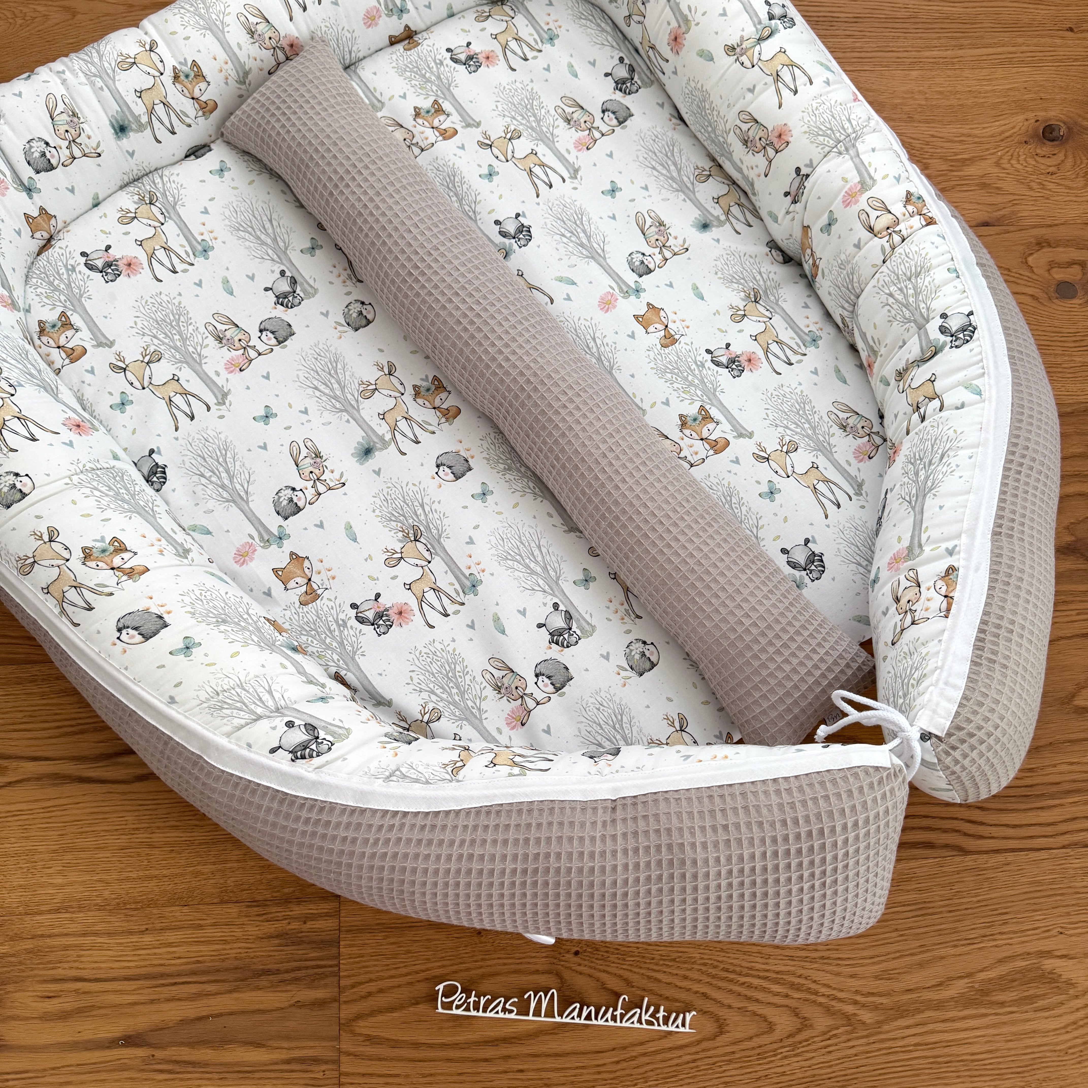 Zwillingsnestchen "Waldtiere pastell"