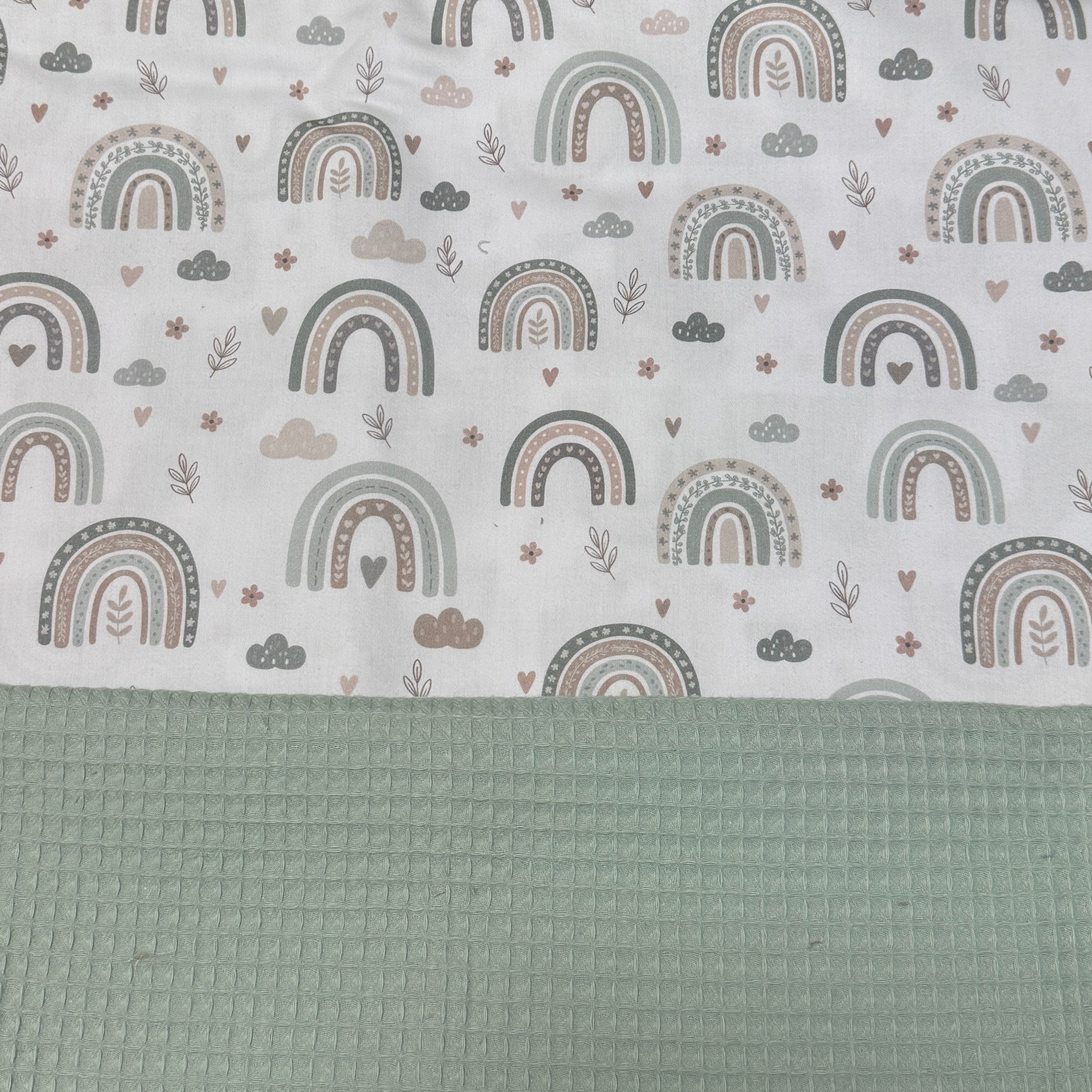 Wickelauflage "Regenbogen pastell"