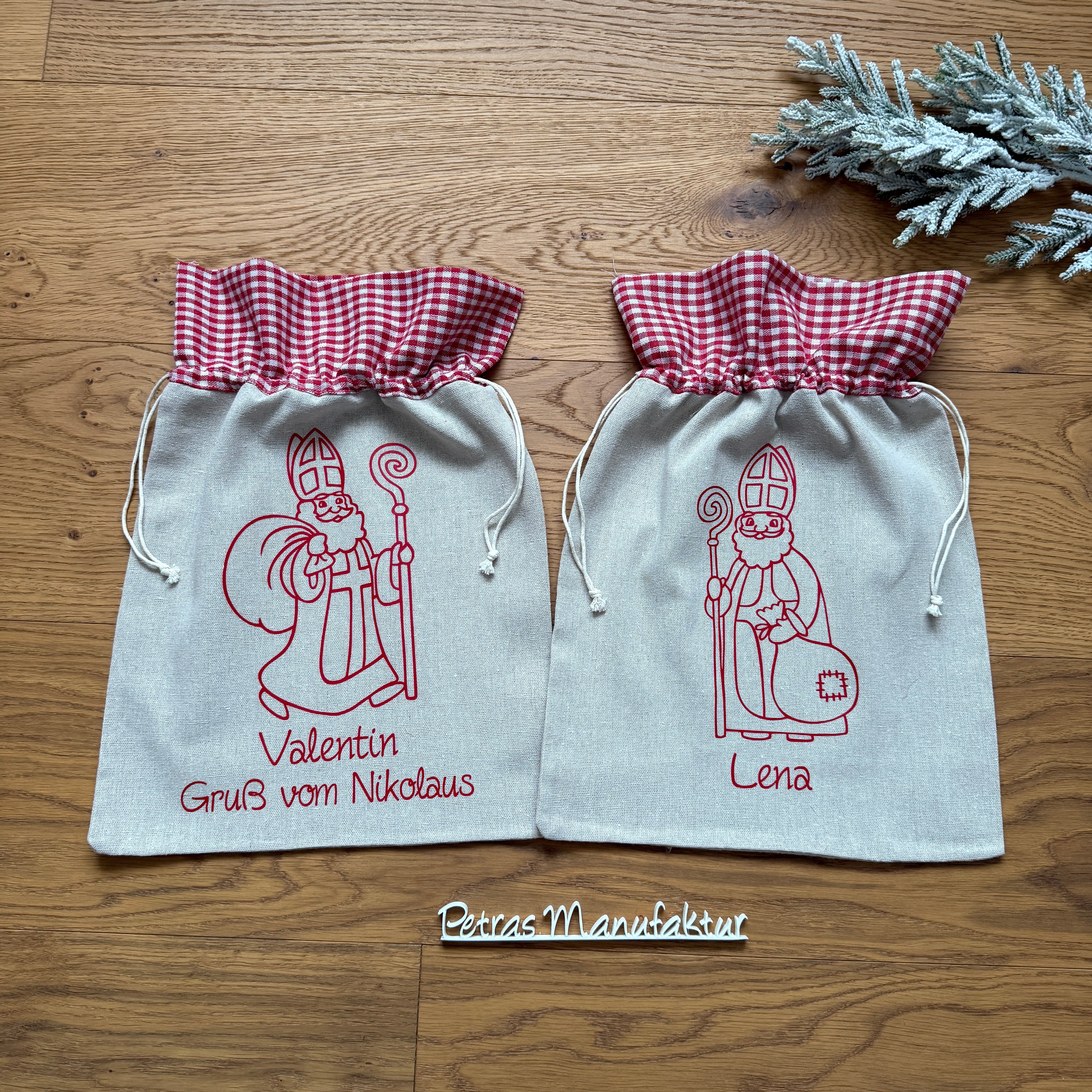 Nikolaussackerl Leinen