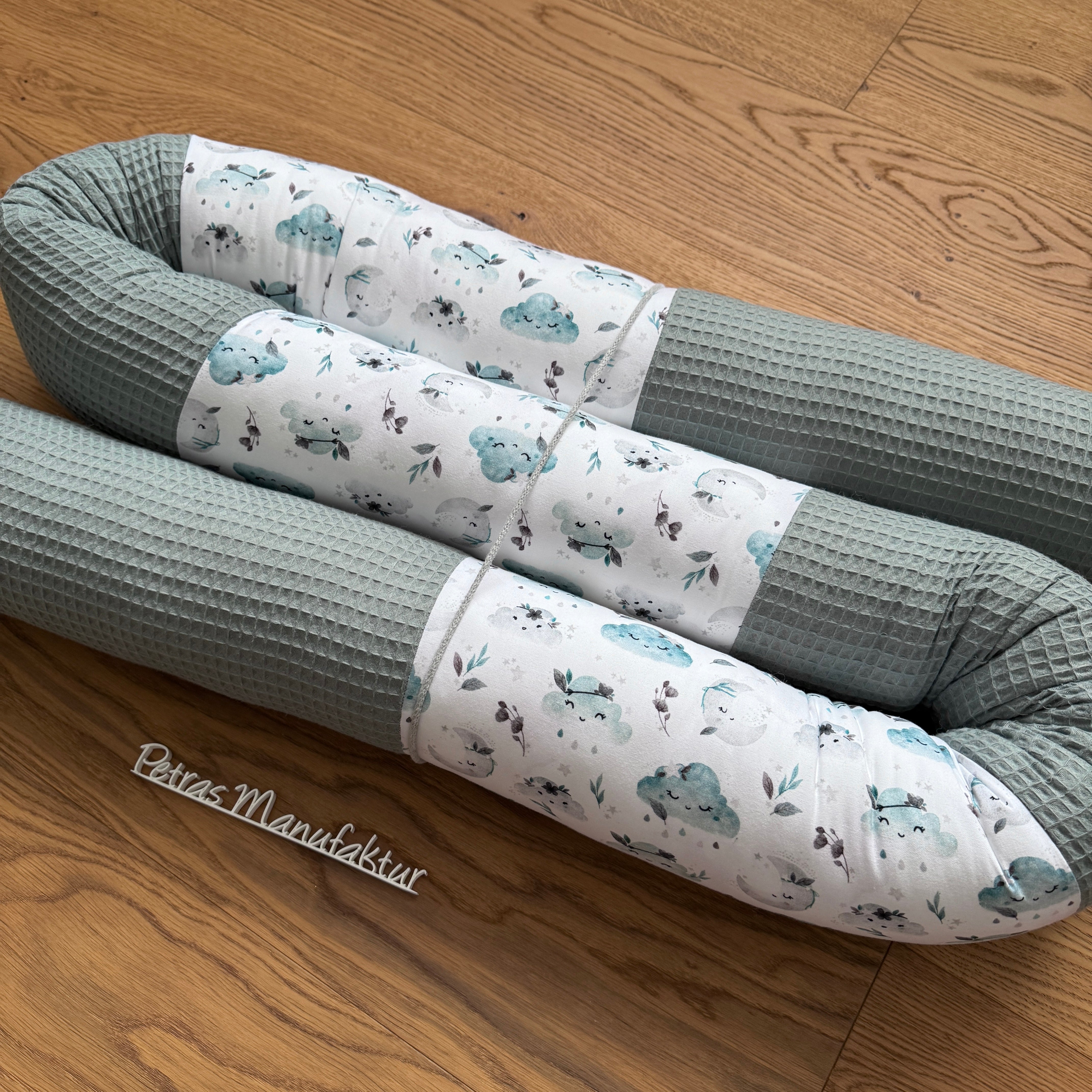 Bettschlange "Wolken mint"