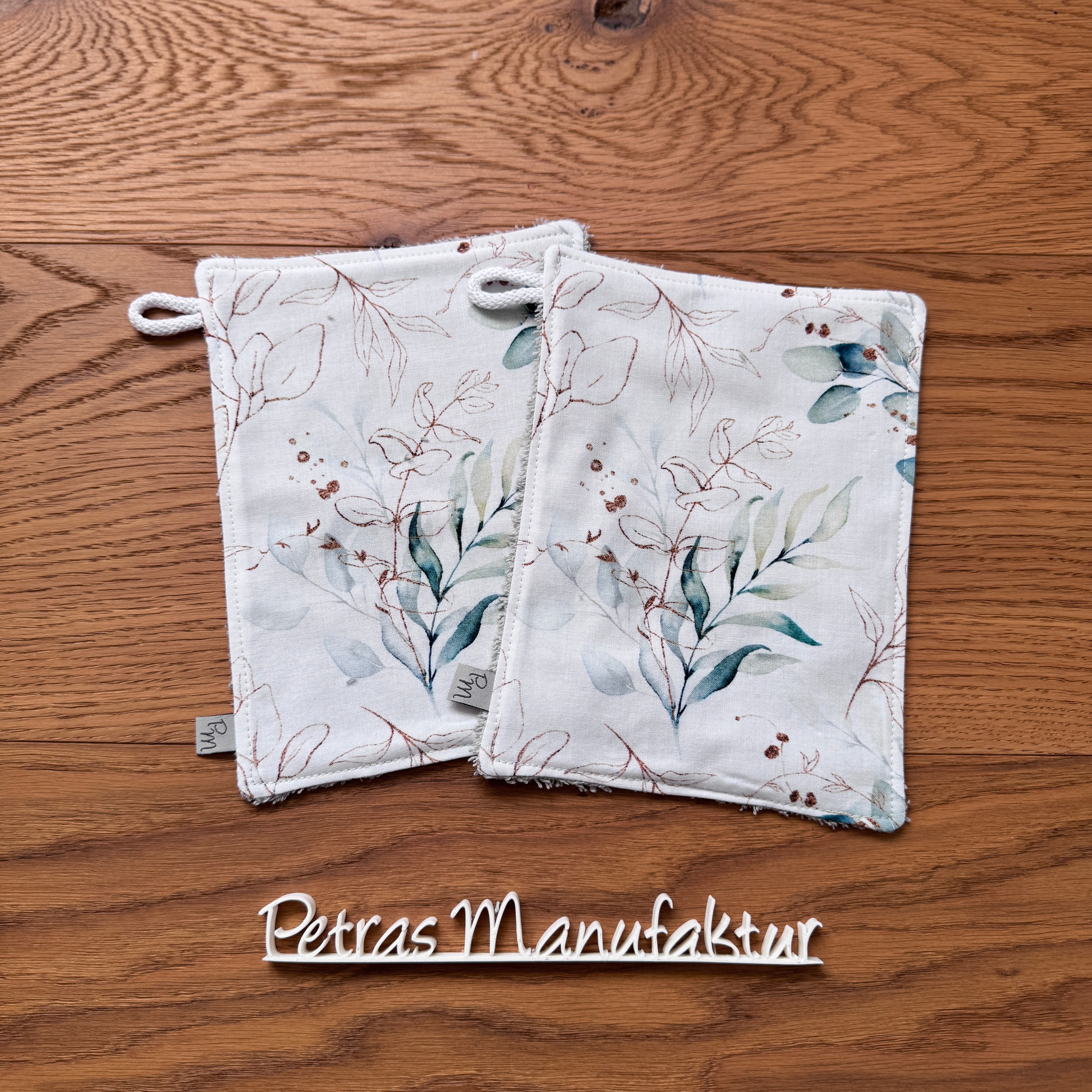 Badetuch-Set „Golden Eukalyptus“ grau