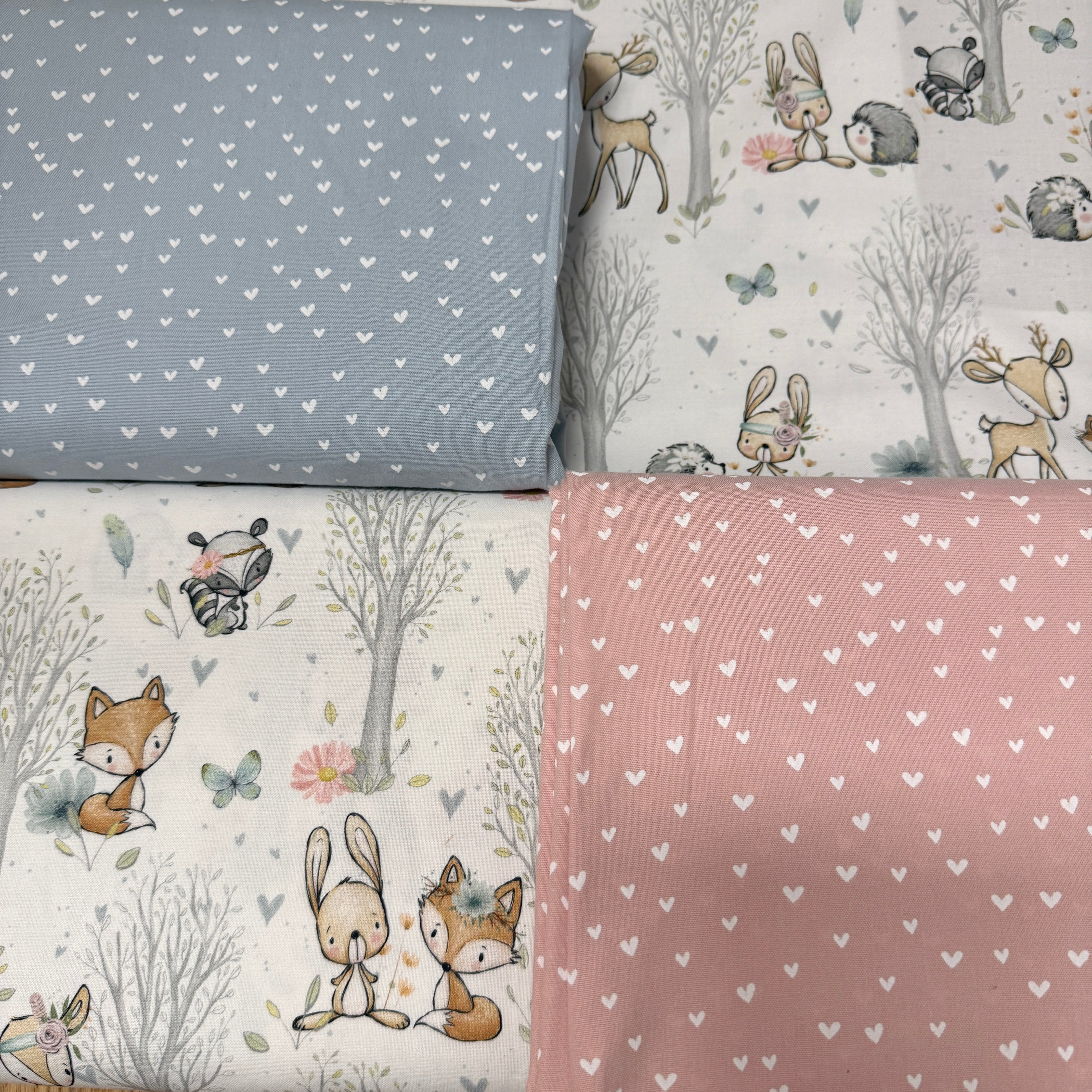 Krabbeldecke "Waldtiere pastell“ Modell 12
