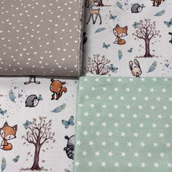 Krabbeldecke "Waldtiere mint“ Modell 4