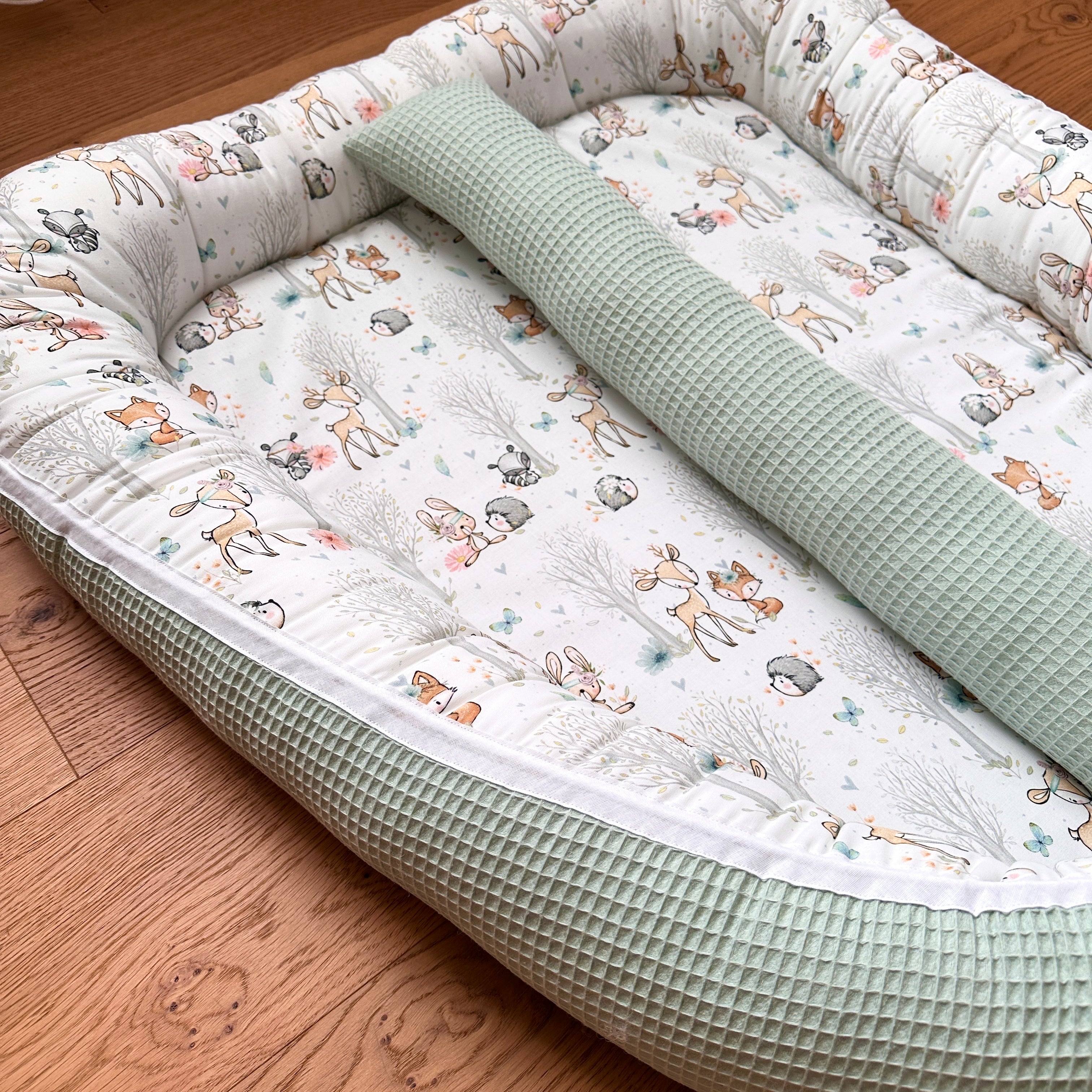 Zwillingsnestchen "Waldtiere pastell"