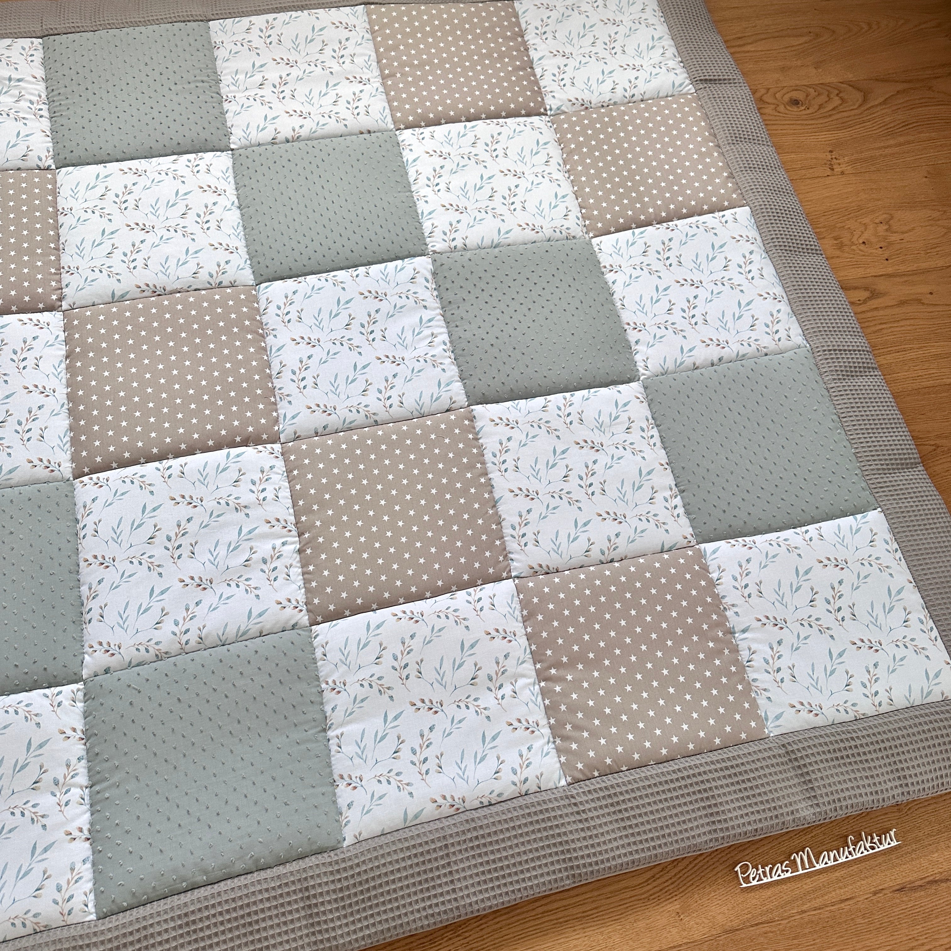 Krabbeldecke "Blätter“ Modell 1