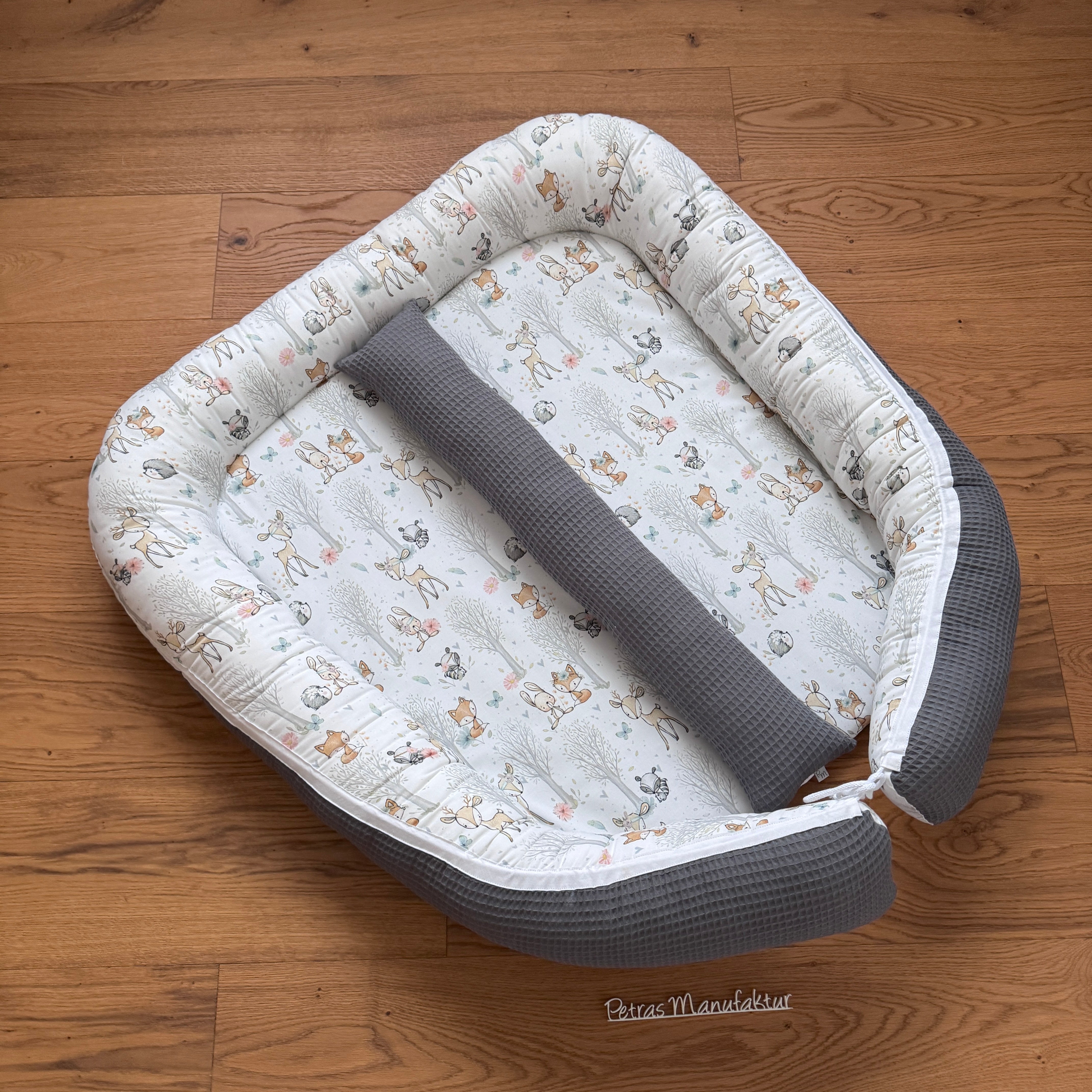 Zwillingsnestchen "Waldtiere pastell"