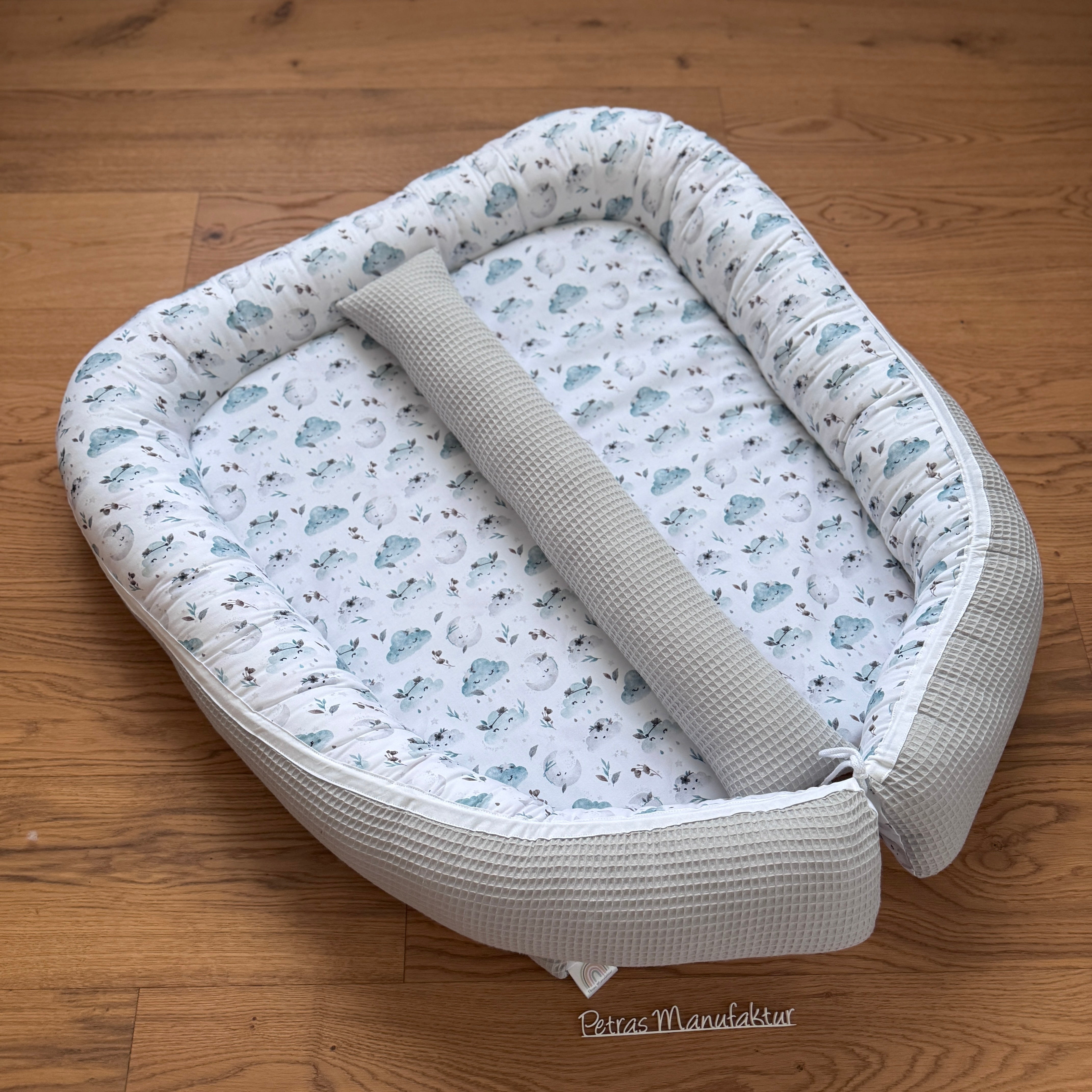 Zwillingsnestchen "Wolken mint"