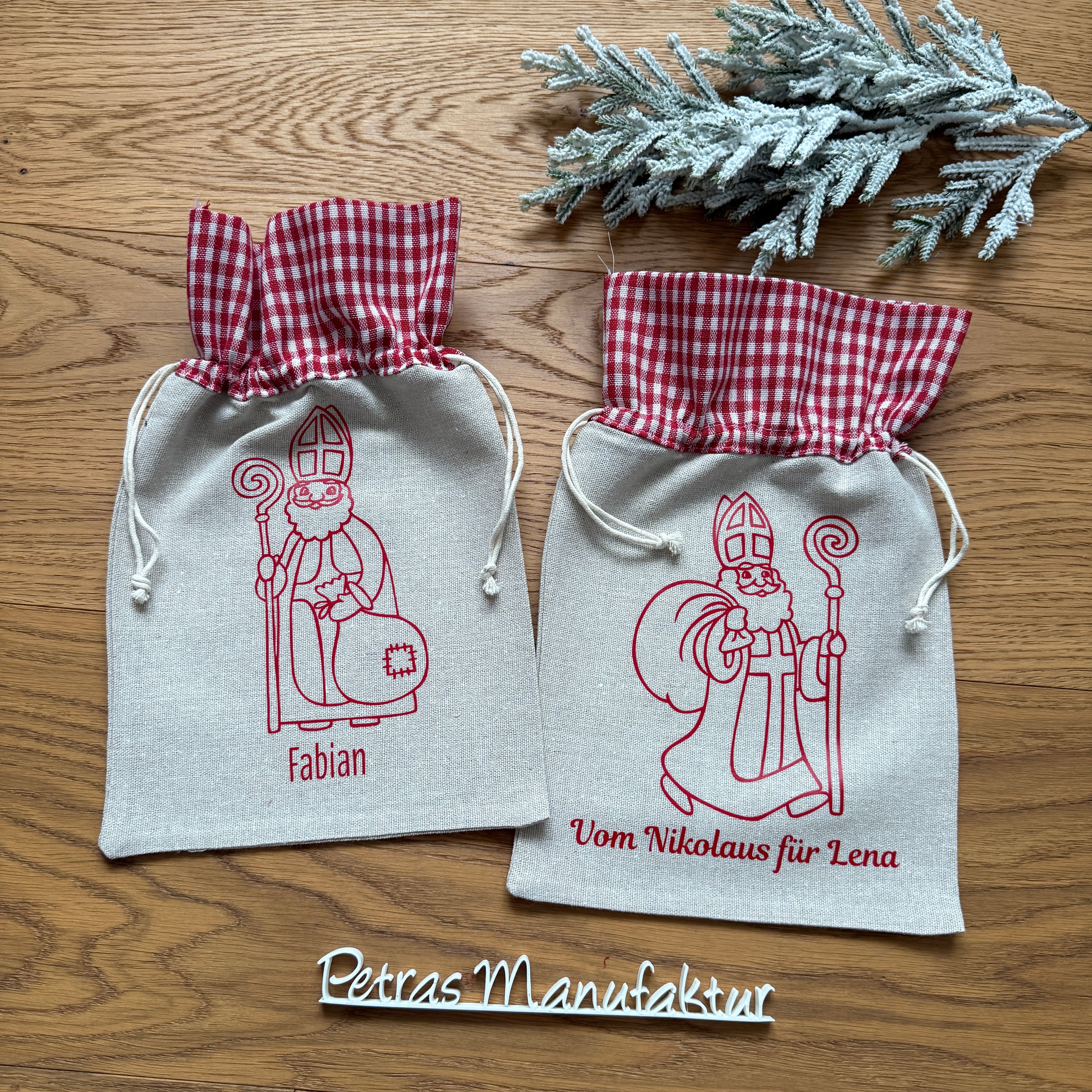 Nikolaussackerl Leinen
