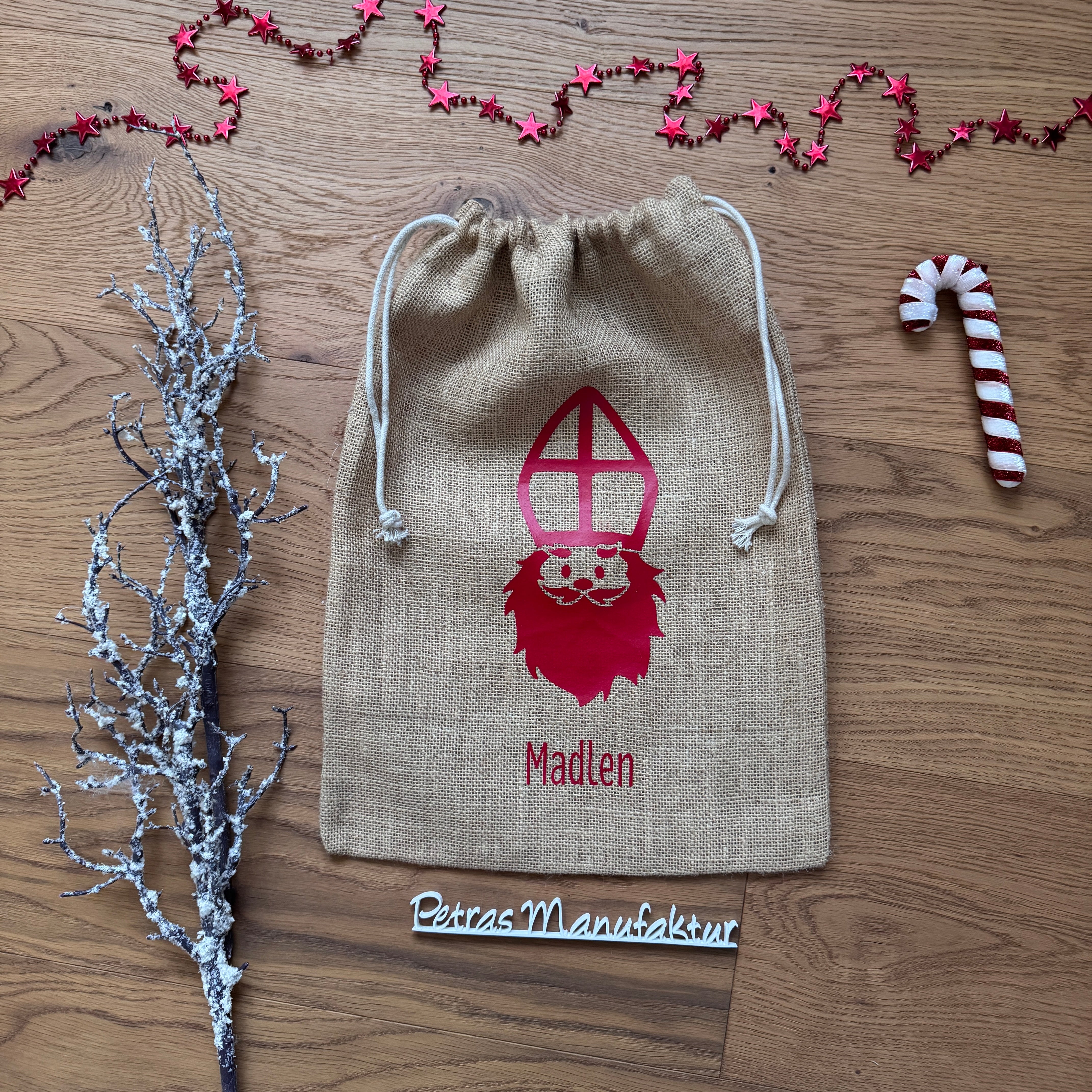 Nikolaussackerl Jute natur