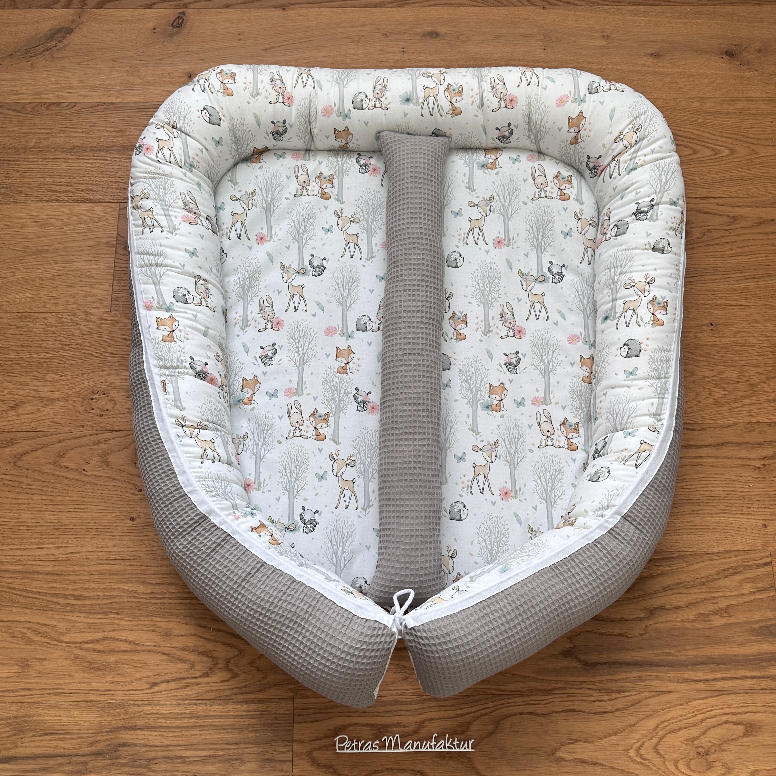 Zwillingsnestchen "Waldtiere pastell"