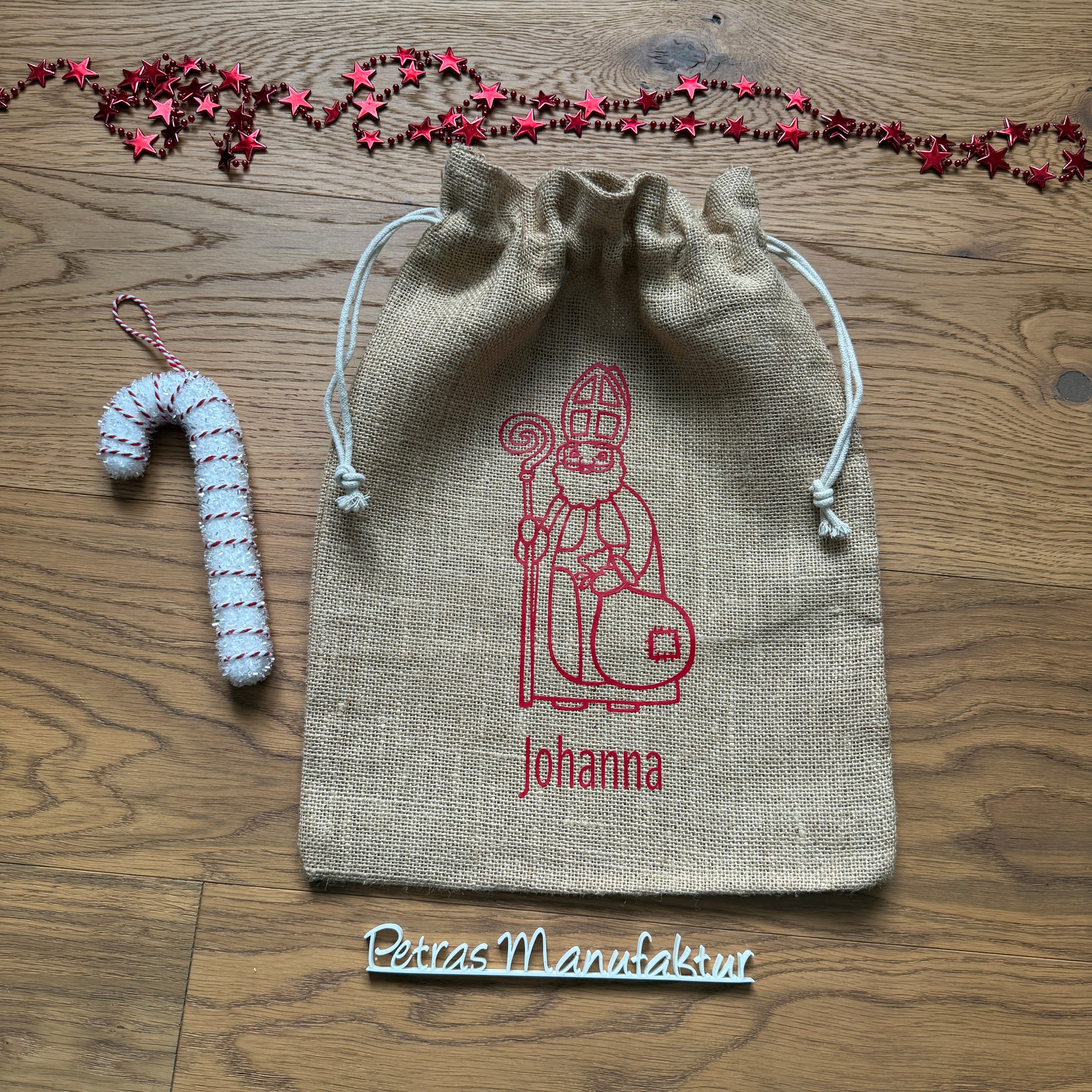 Nikolaussackerl Jute natur