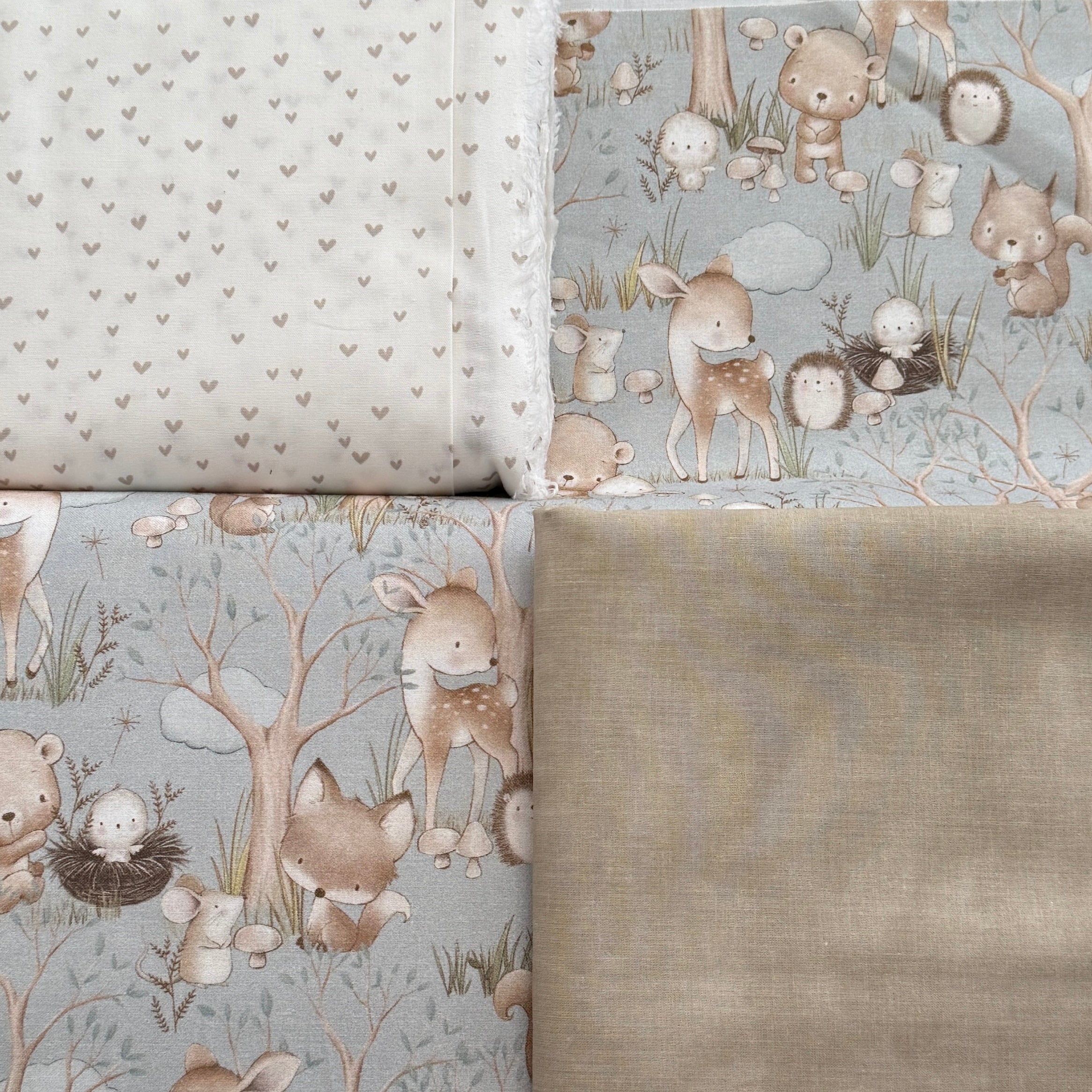 Krabbeldecke "Waldtiere blau“ Modell 3