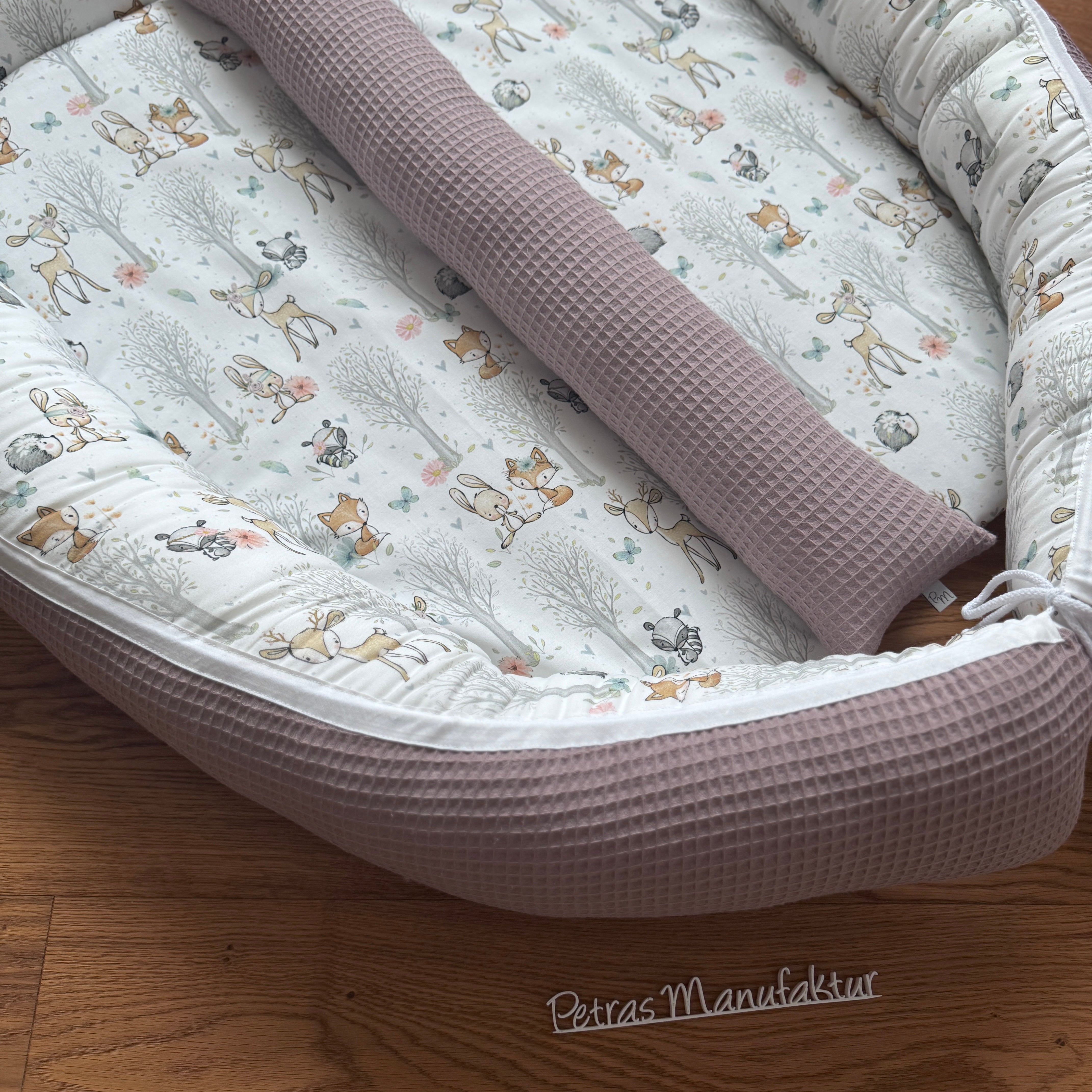 Zwillingsnestchen "Waldtiere pastell"