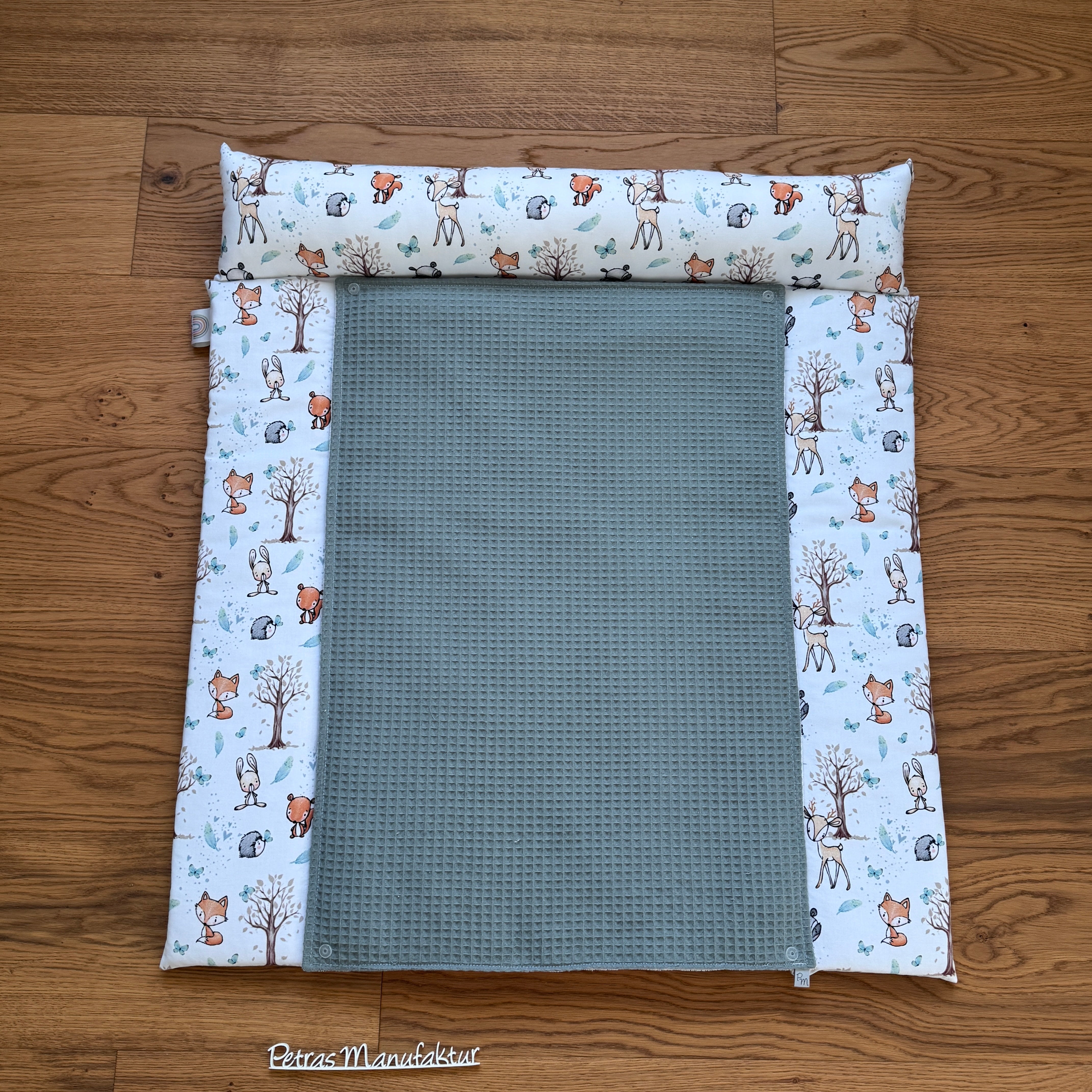 Wickelauflage "Waldtiere mint"