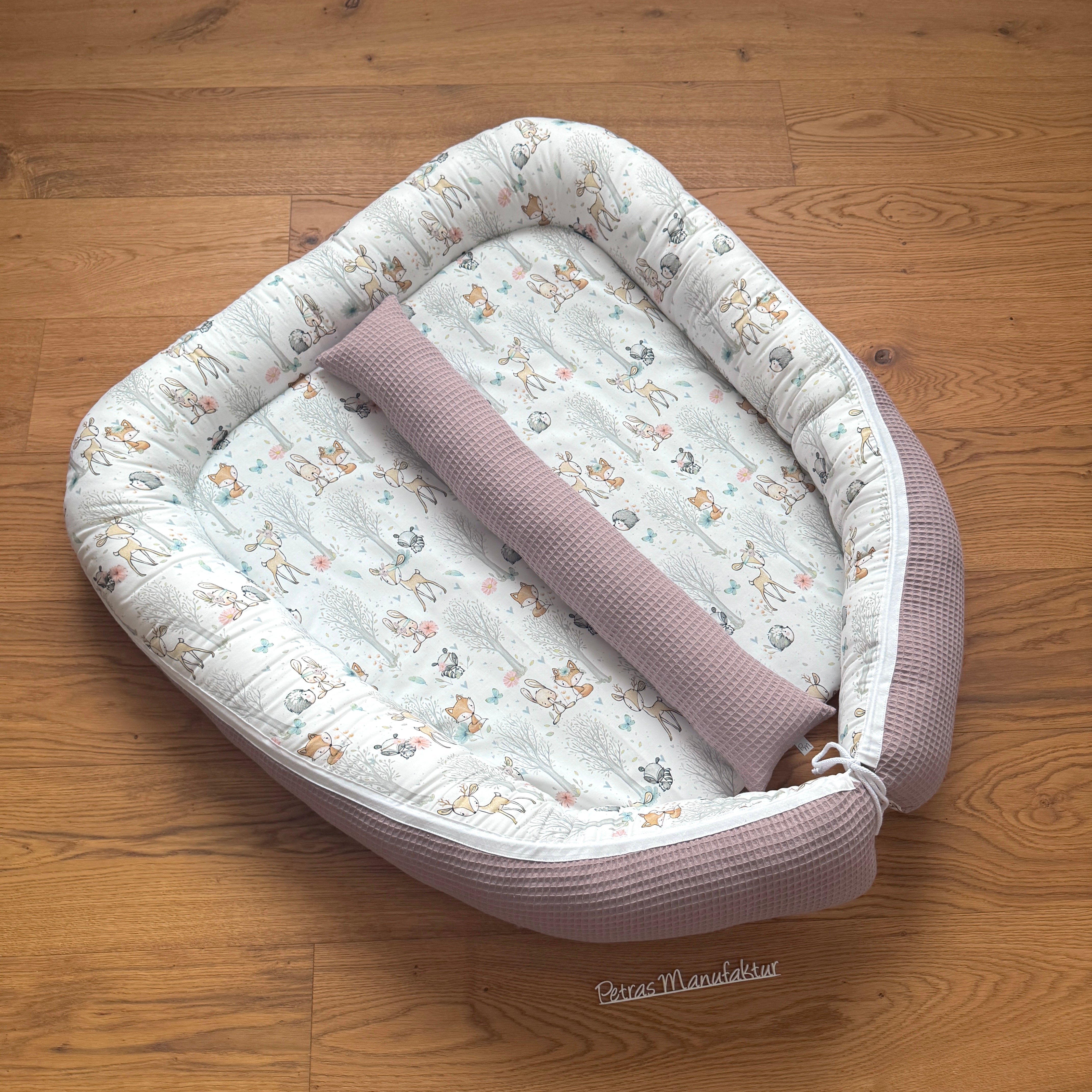 Zwillingsnestchen "Waldtiere pastell"