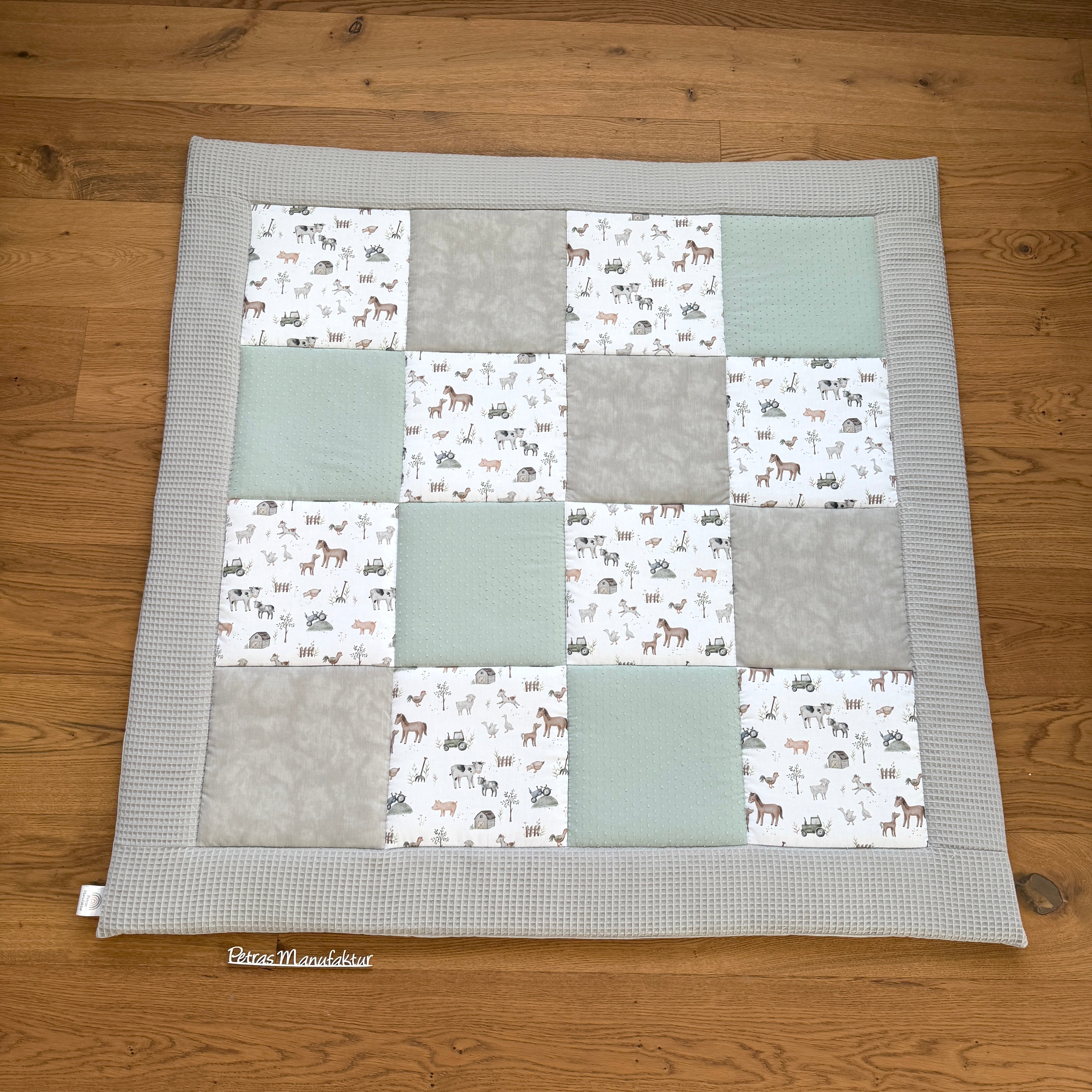 Krabbeldecke "Bauernhoftiere" Modell 2