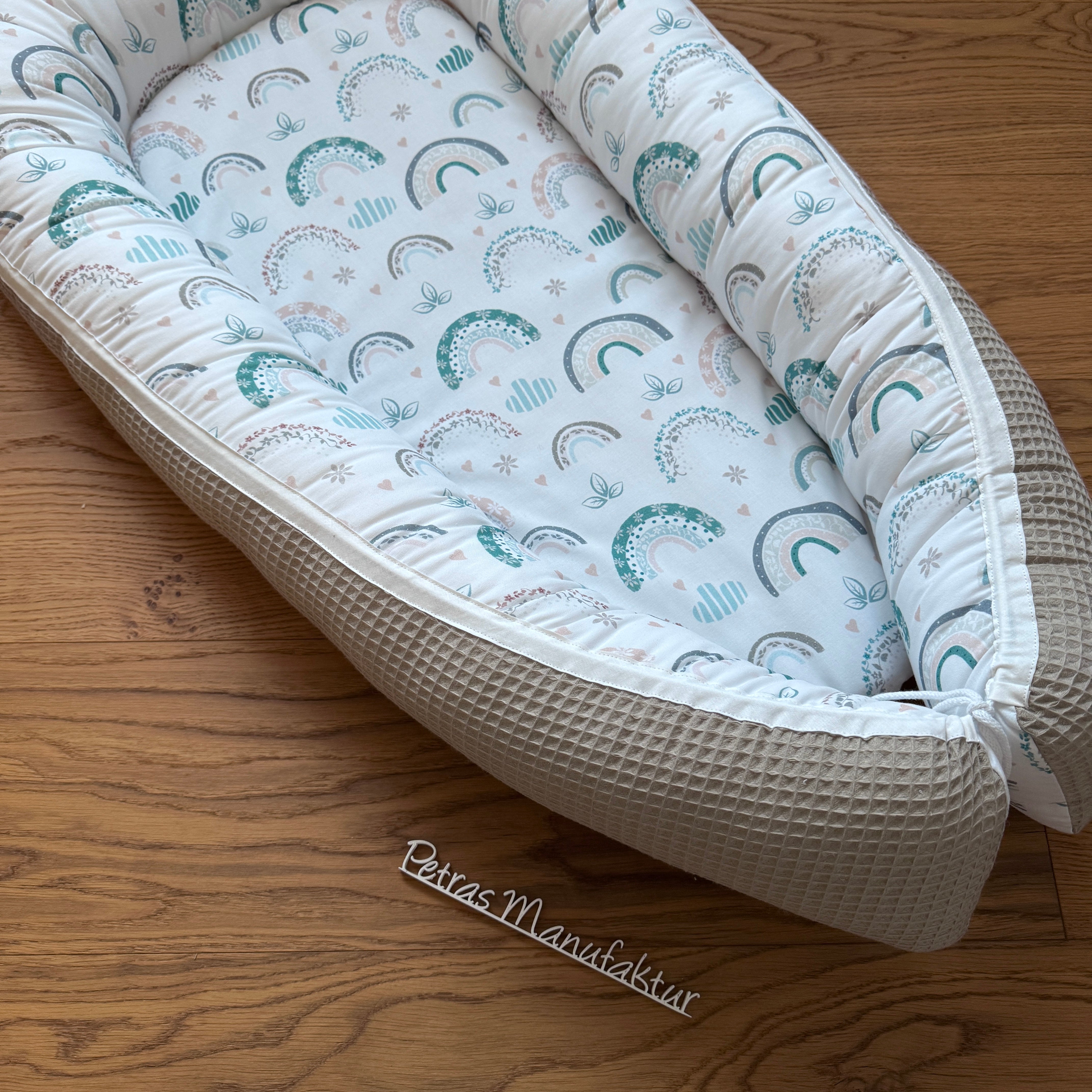 Babynestchen "Regenbogen pastell"