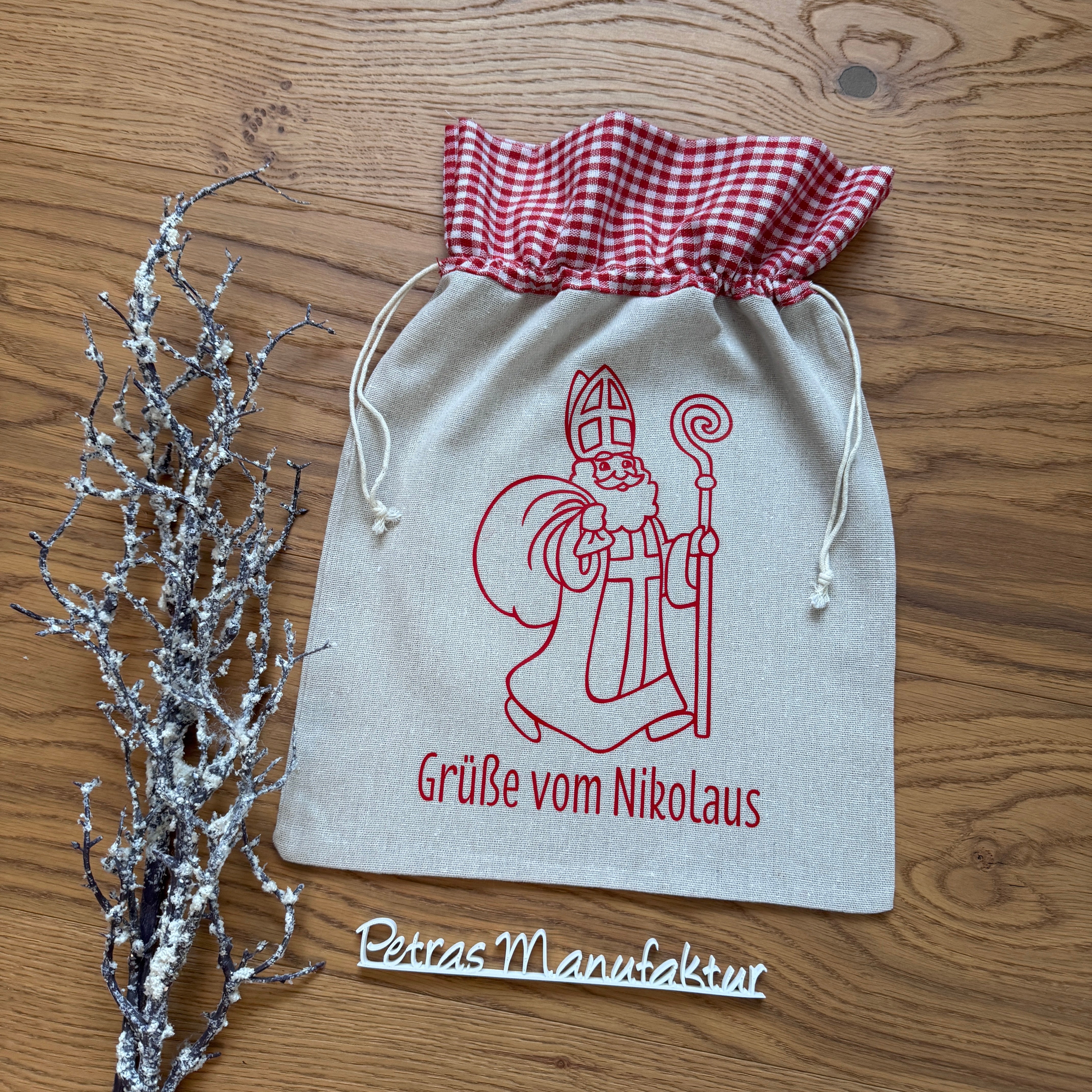 Nikolaussackerl Leinen