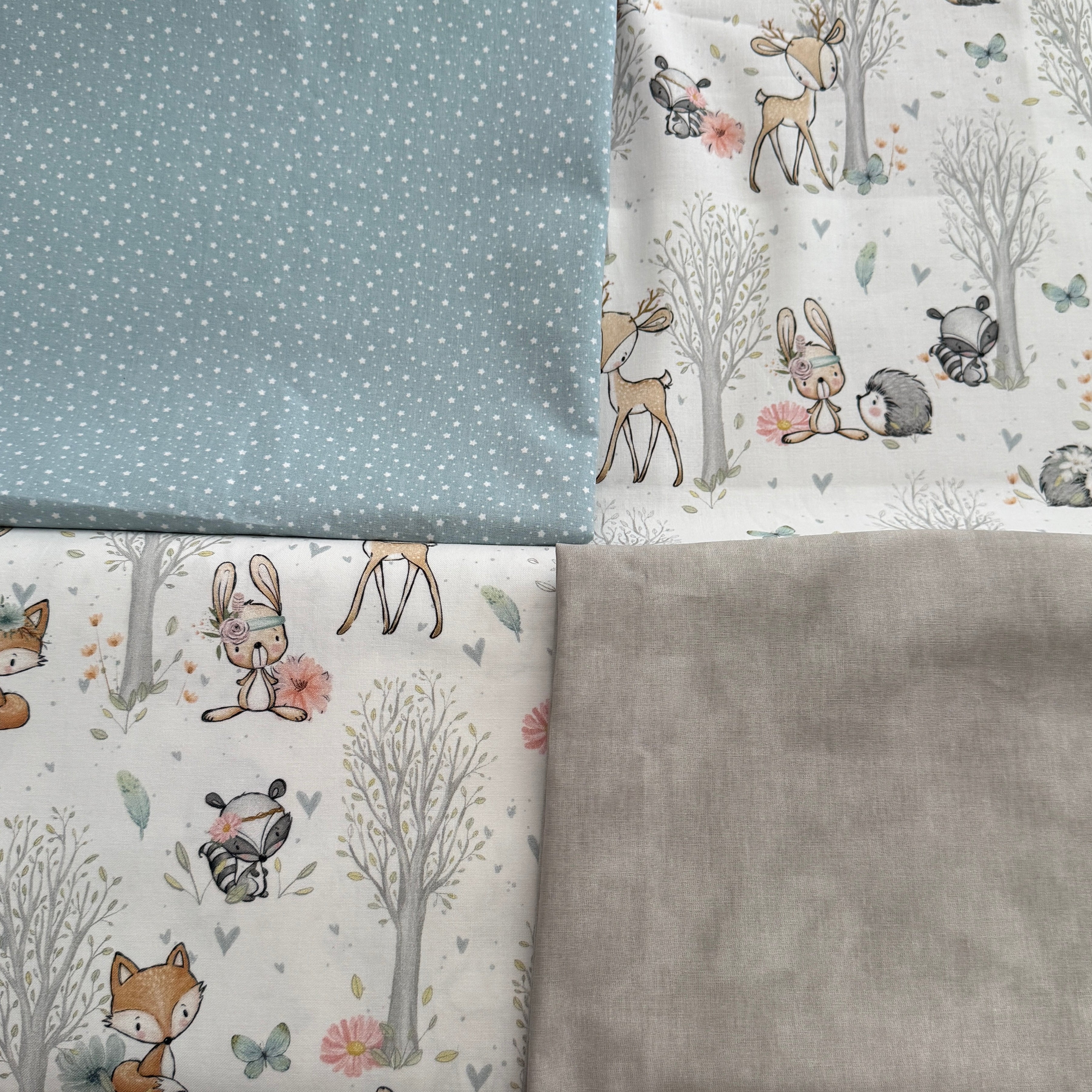 Krabbeldecke "Waldtiere pastell“ Modell 1