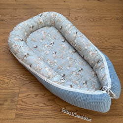 Babynestchen "Waldtiere blau“