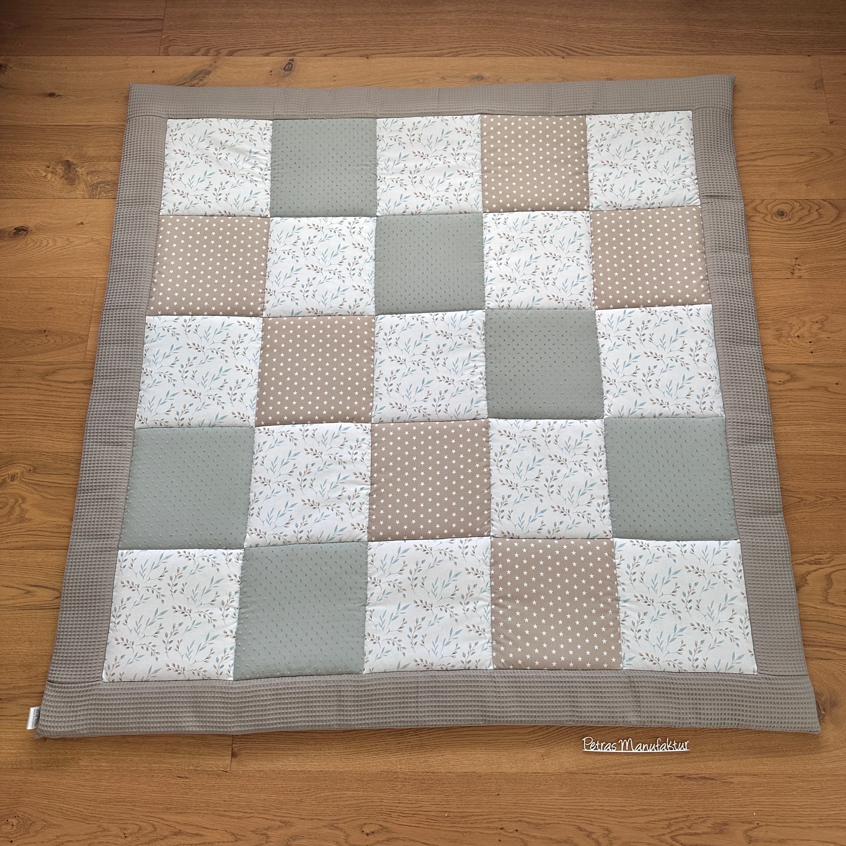 Krabbeldecke "Blätter“ Modell 1