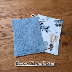 Badetuch-Set „Fliegende Kuscheltiere“