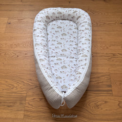 Babynestchen "Wolken beige"