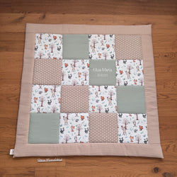 Krabbeldecke "Waldtiere mint“ Modell 1