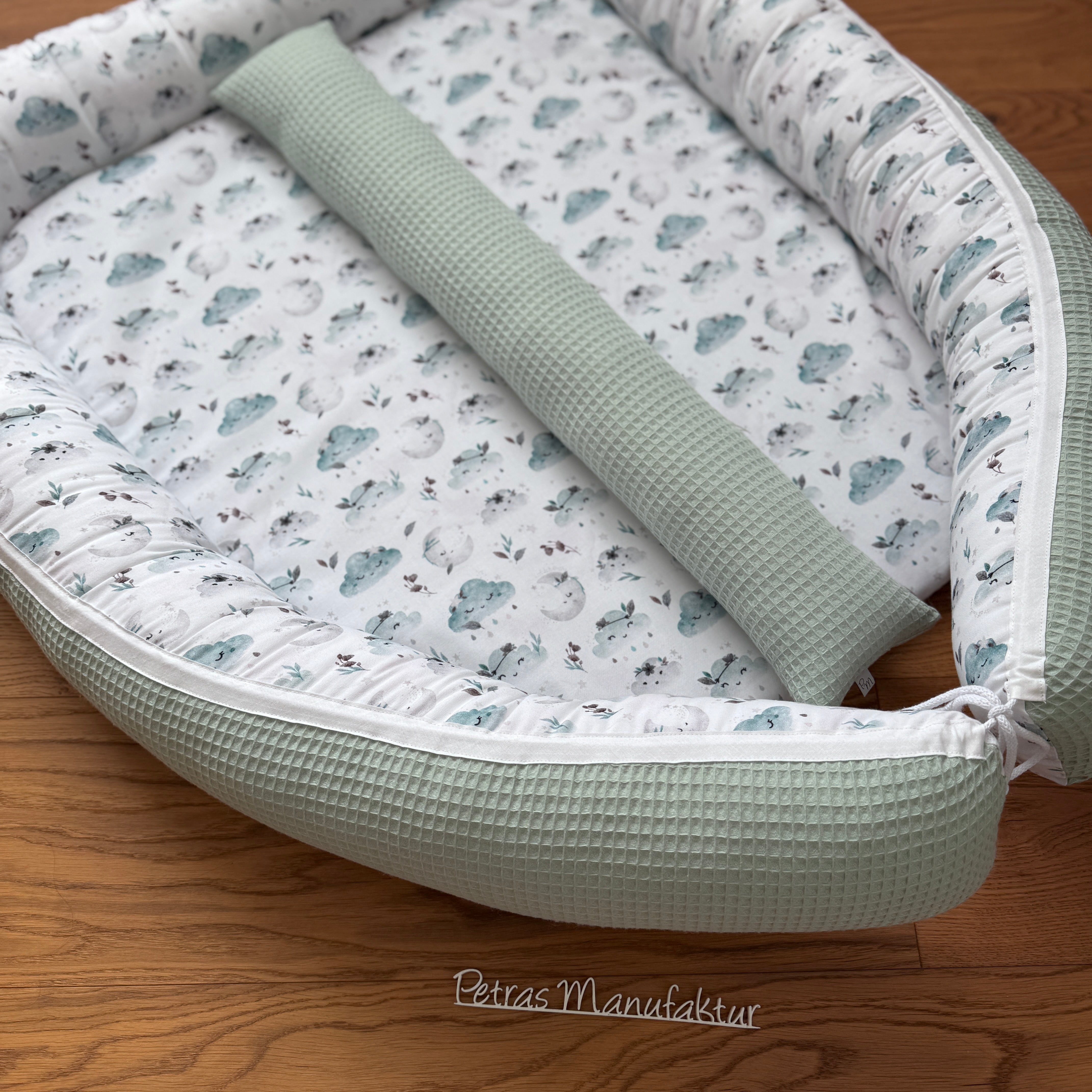 Zwillingsnestchen "Wolken mint"