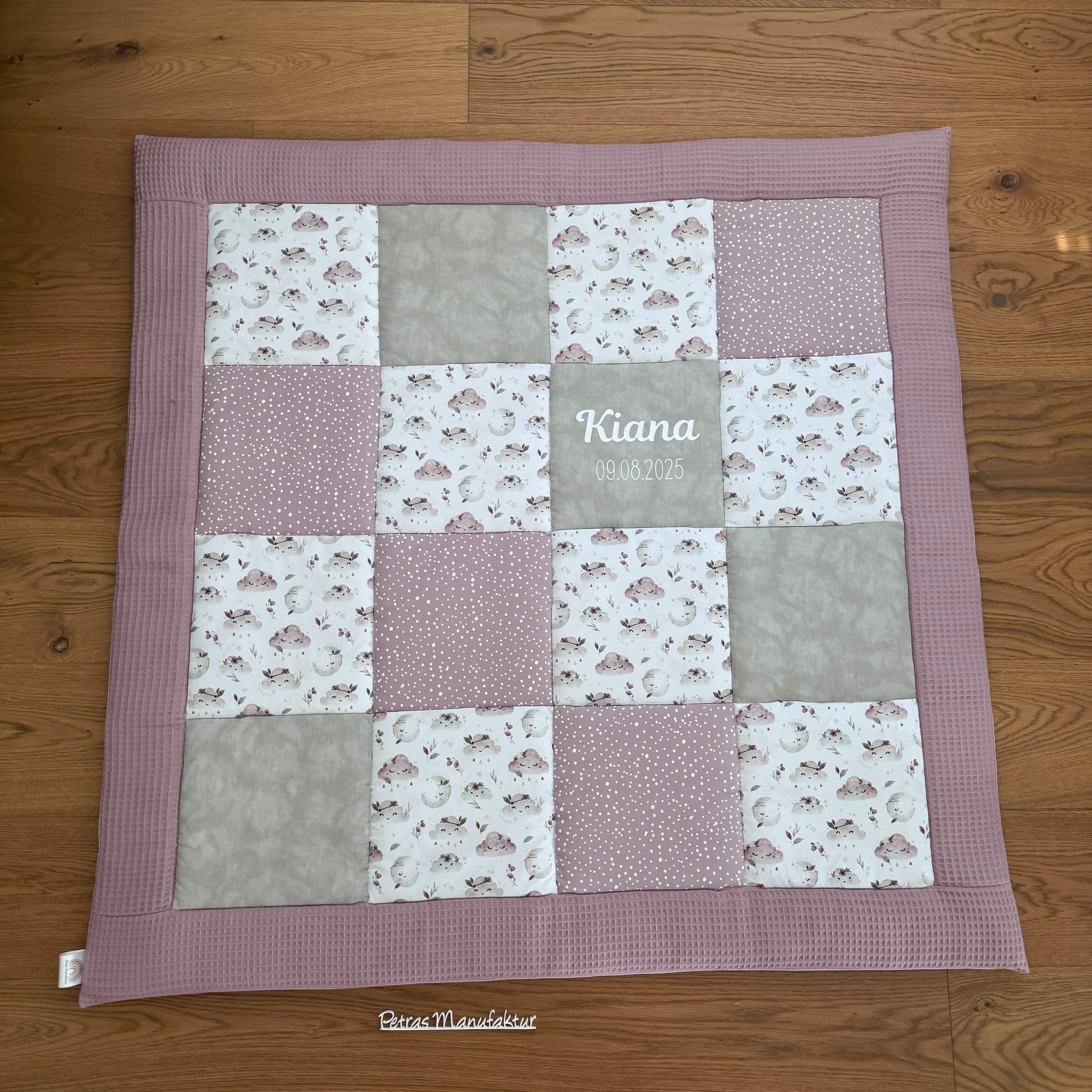 Krabbeldecke "Wolken rosa“
