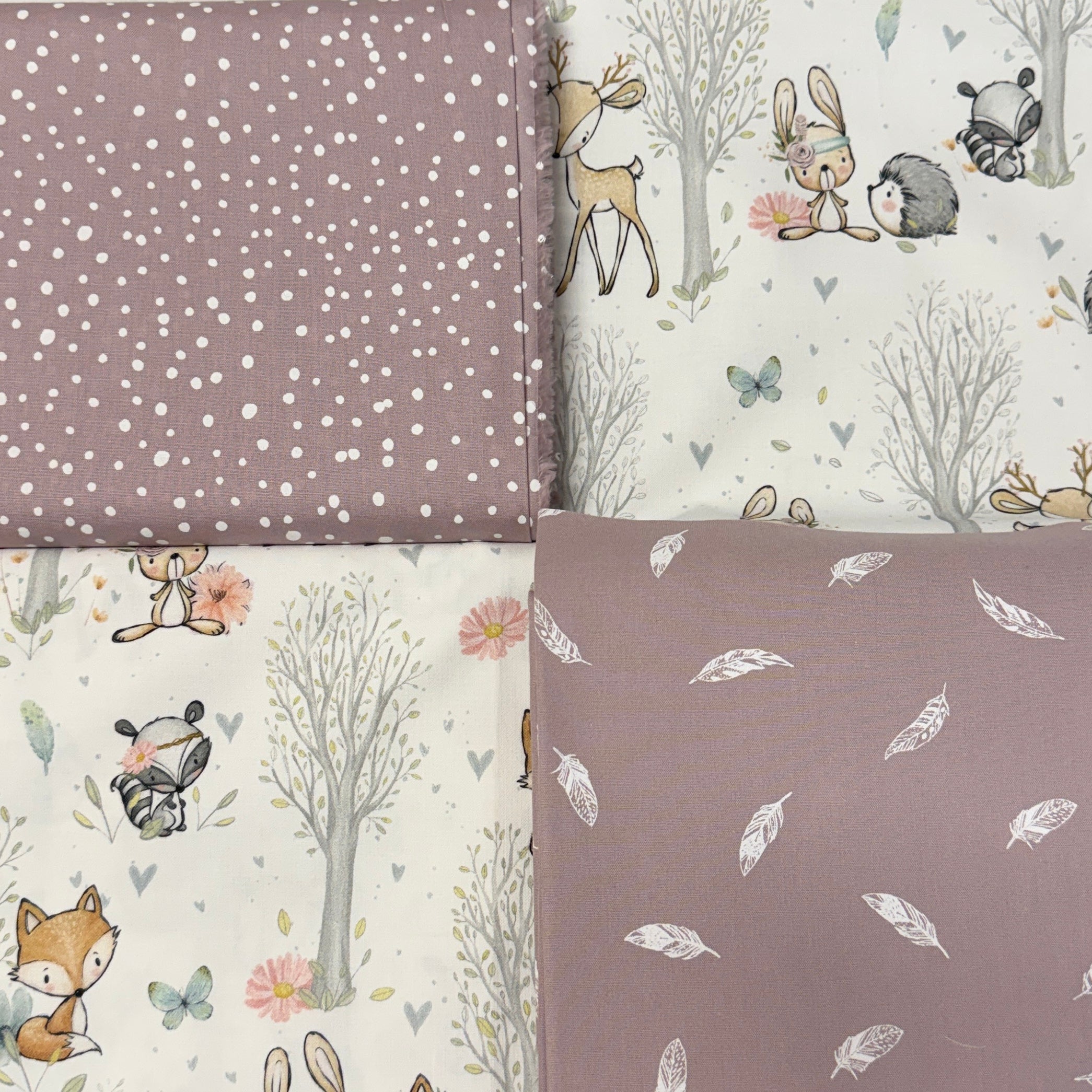 Krabbeldecke "Waldtiere pastell“ Modell 1