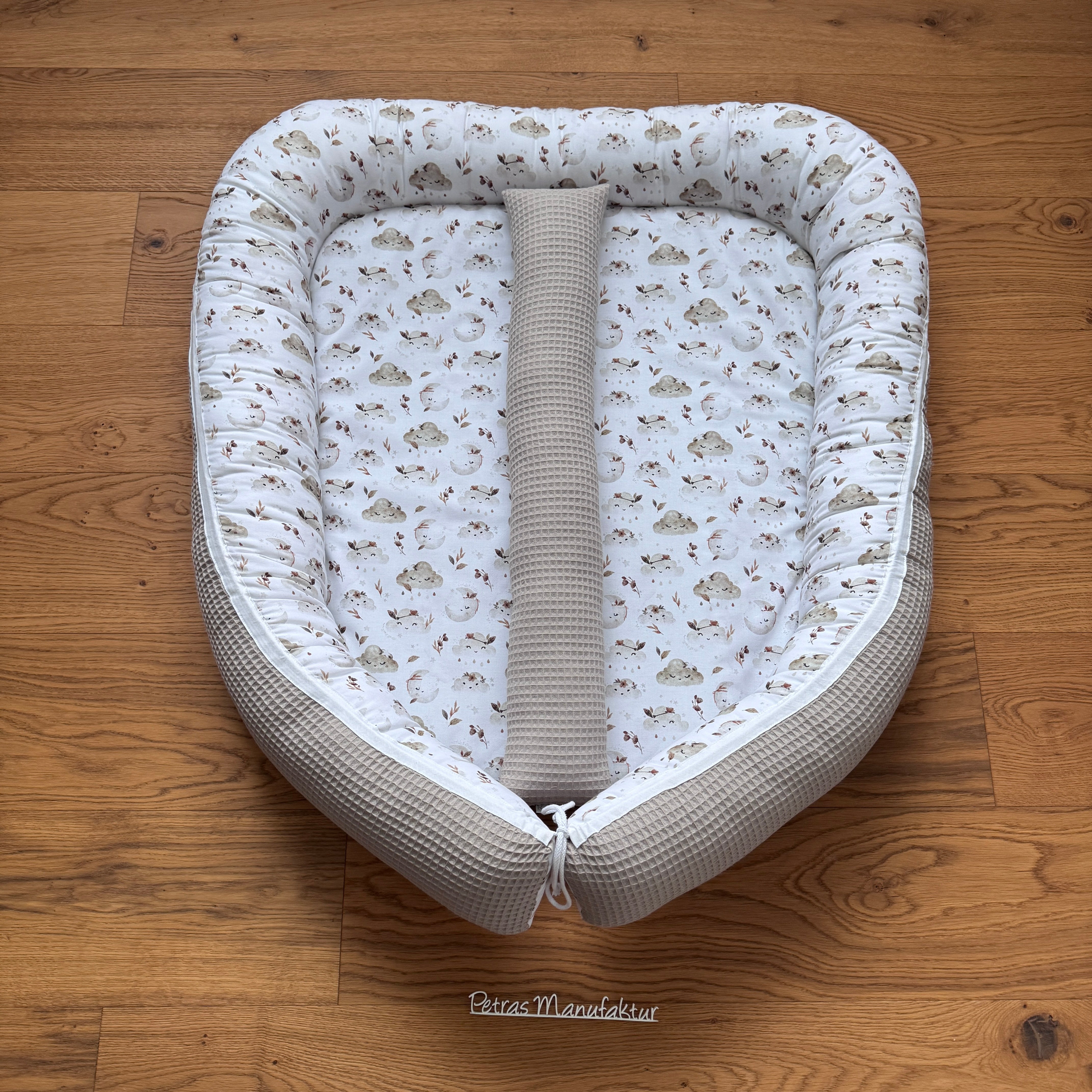 Zwillingsnestchen "Wolken beige“