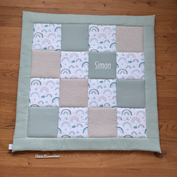 Krabbeldecke "Regenbogen pastell“ Modell 7
