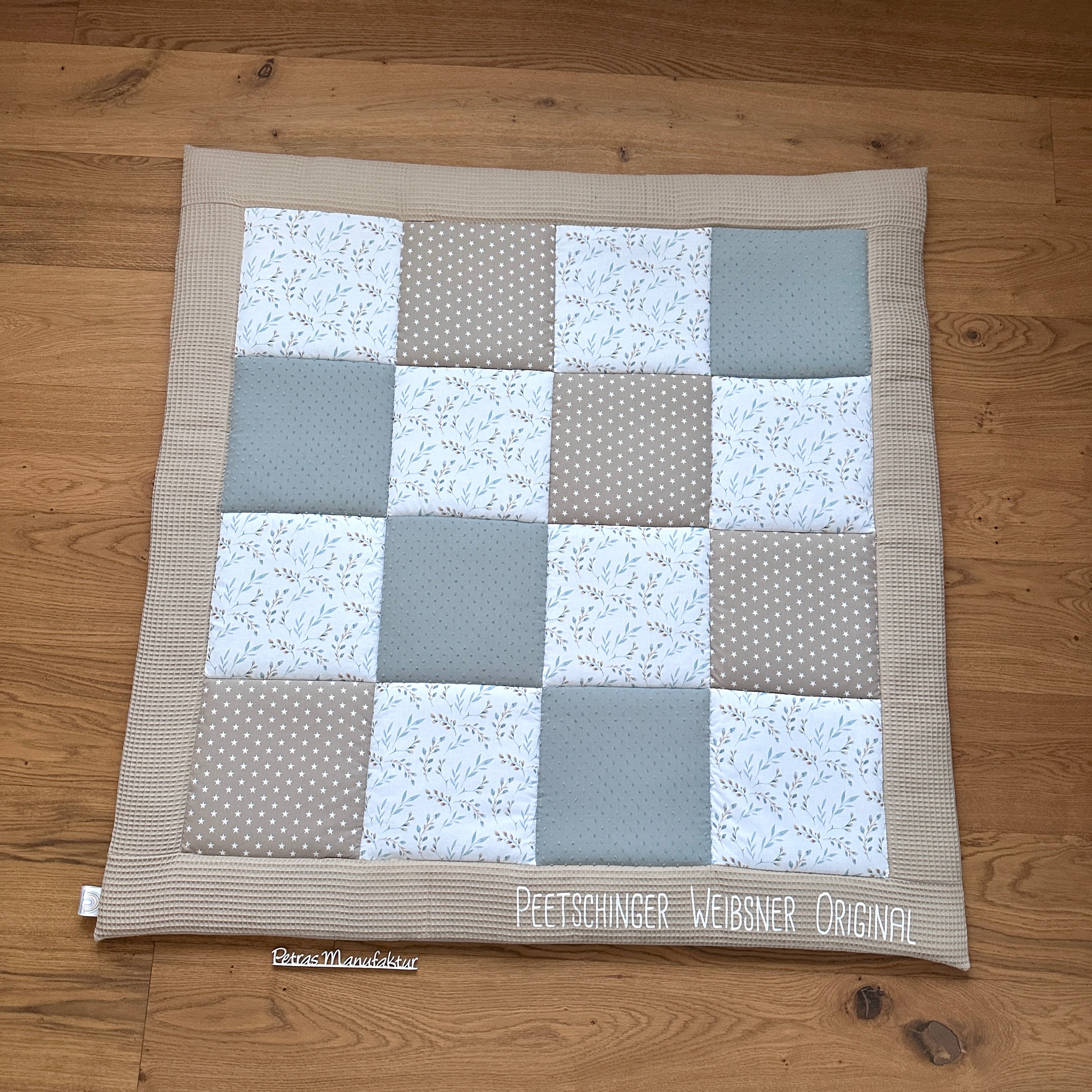 Krabbeldecke "Blätter“ Modell 1